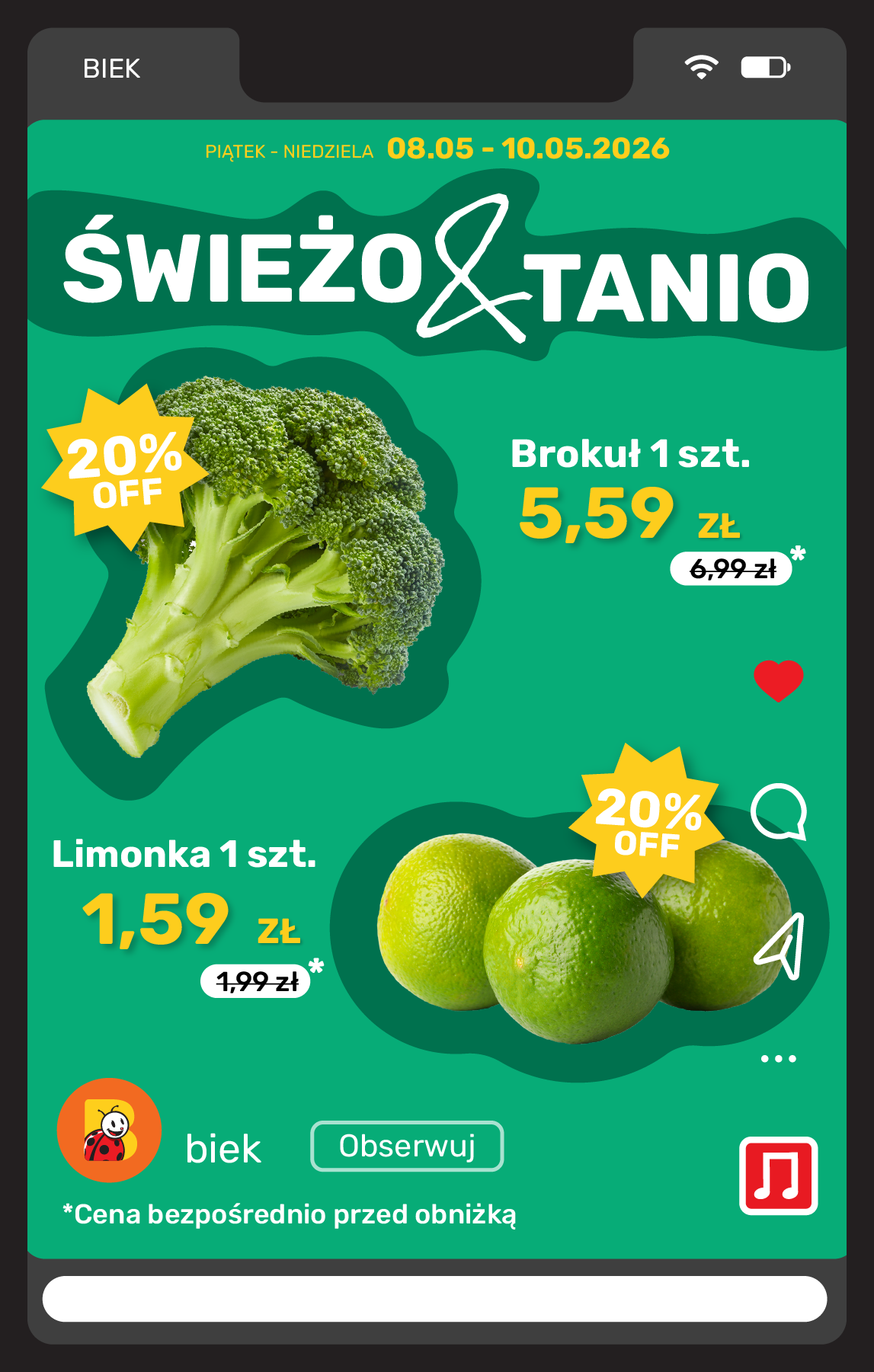 biedronka - Aktuální Biedronka - Express leták platný od pátku 08.05.2026 do neděle 10.05.2026 - page: 9