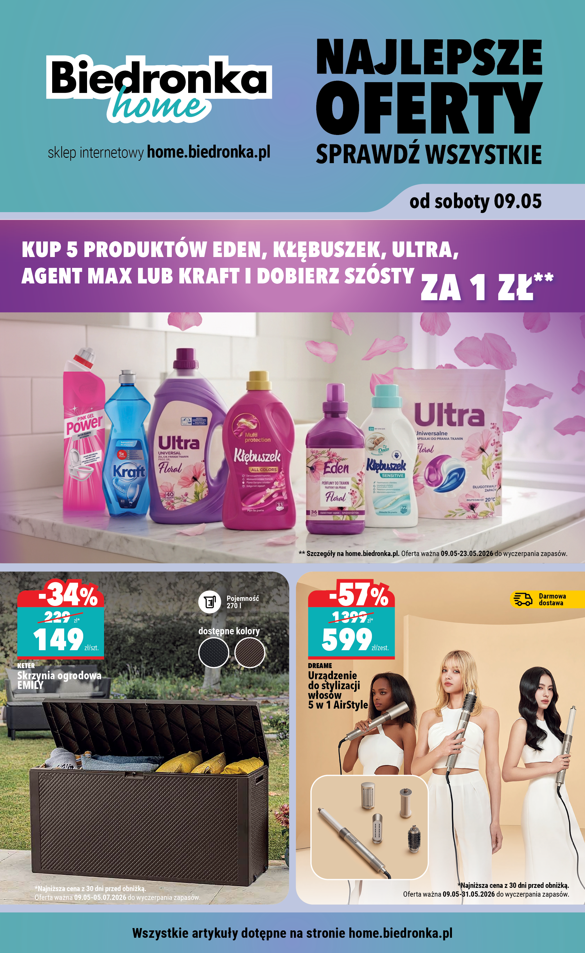 biedronka - Aktuální Biedronka - Home leták platný od soboty 09.05.2026 do neděle 31.05.2026 - page: 1