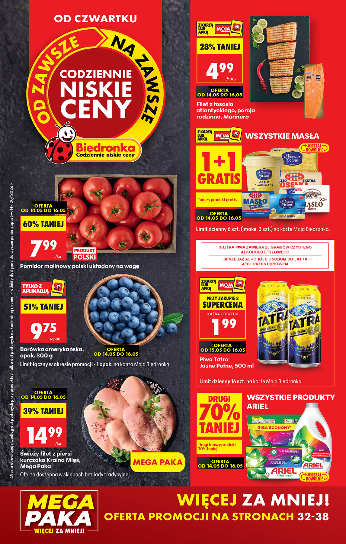 biedronka - Aktuální Biedronka leták platný od čtvrtka 14.05.2026 do středy 20.05.2026