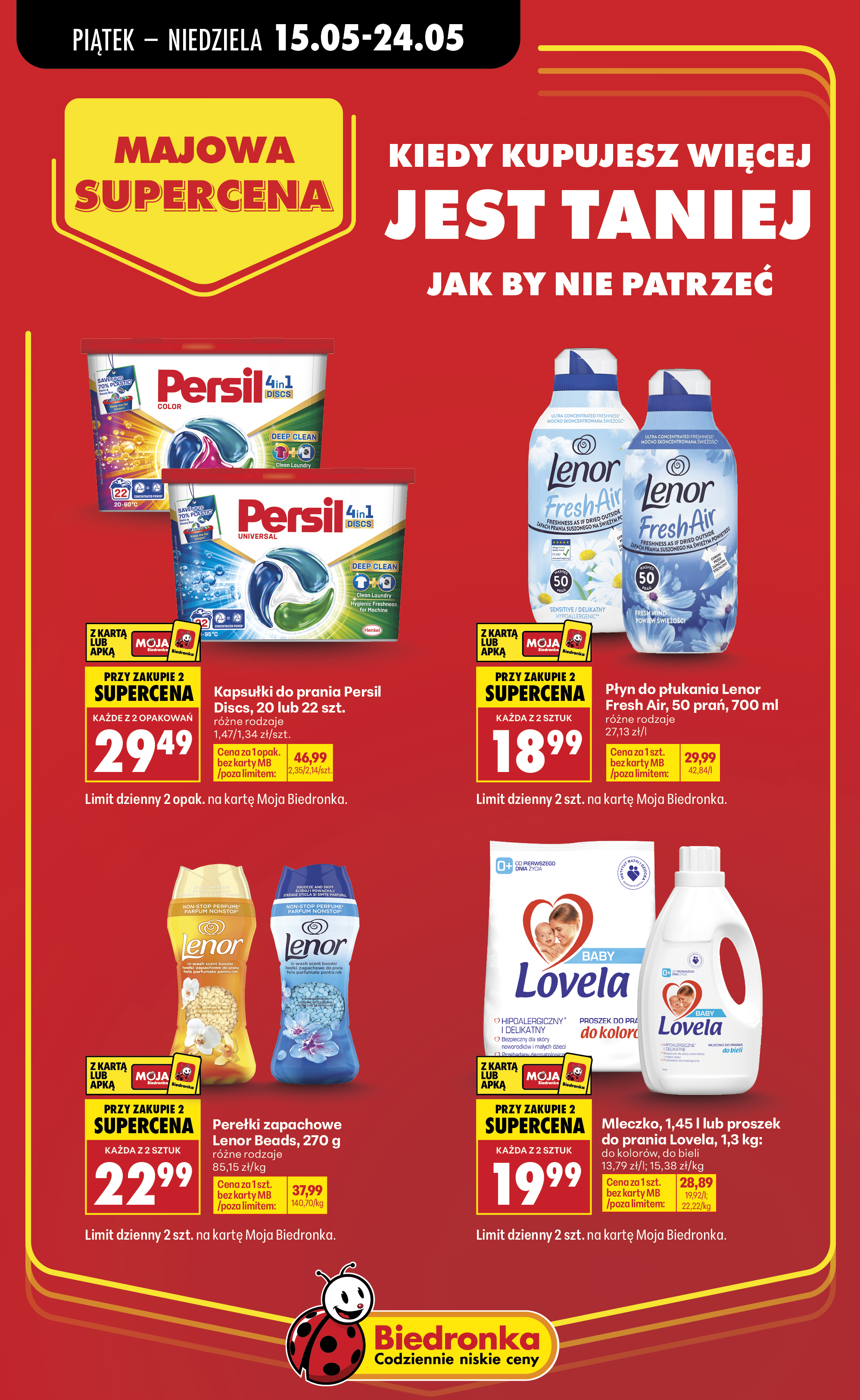 biedronka - Aktuální Biedronka - Majowa supercena leták platný od čtvrtka 14.05.2026 do neděle 24.05.2026 - page: 4