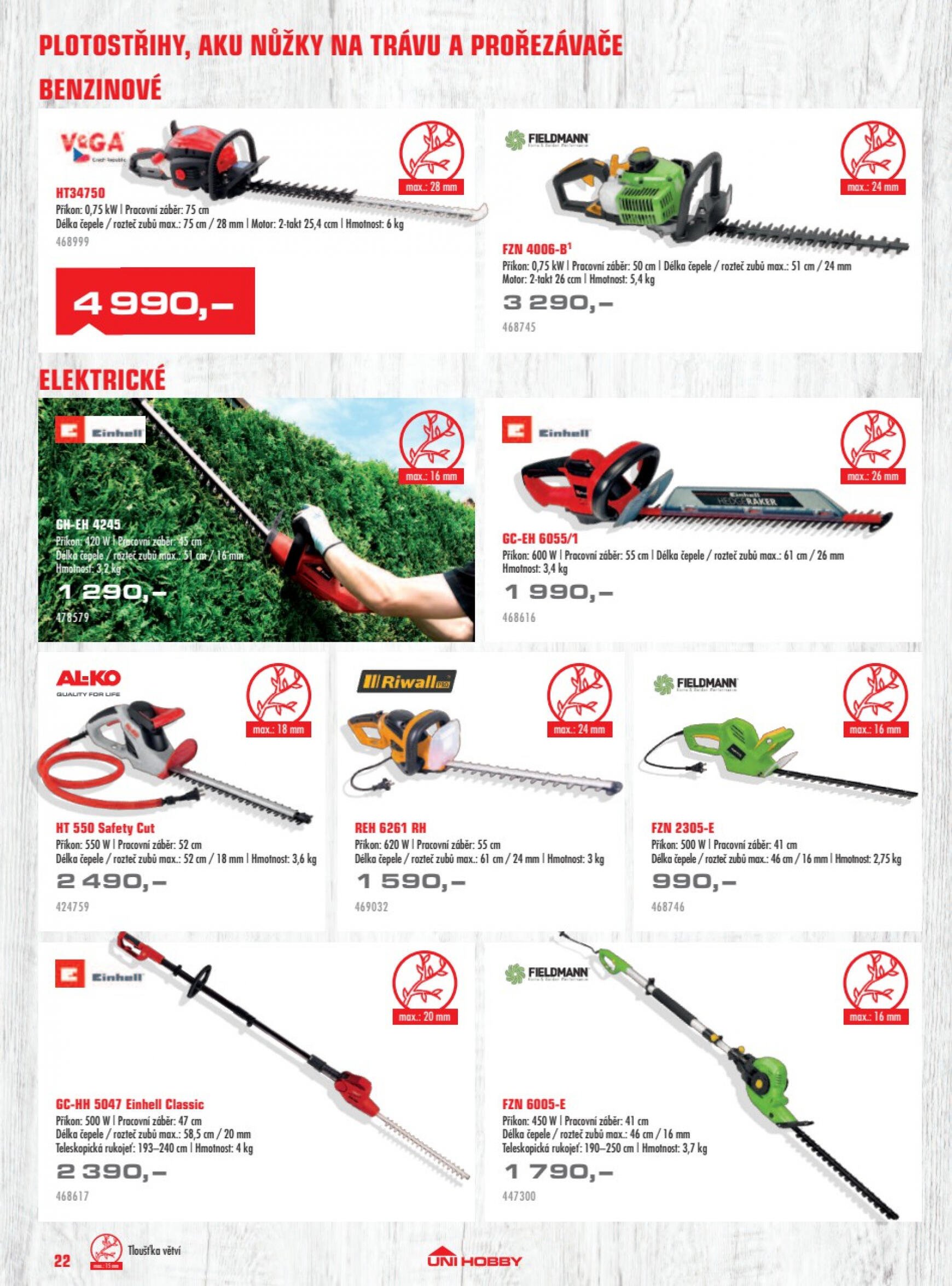 uni-hobby - UNI HOBBY - Katalog zahradní techniky platný od 08.03.2024 - page: 22