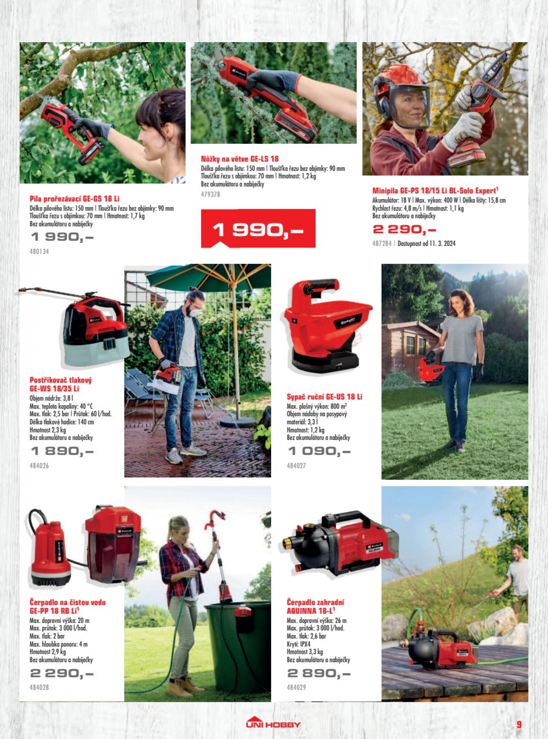 uni-hobby - UNI HOBBY - Katalog zahradní techniky platný od 08.03.2024 - page: 9