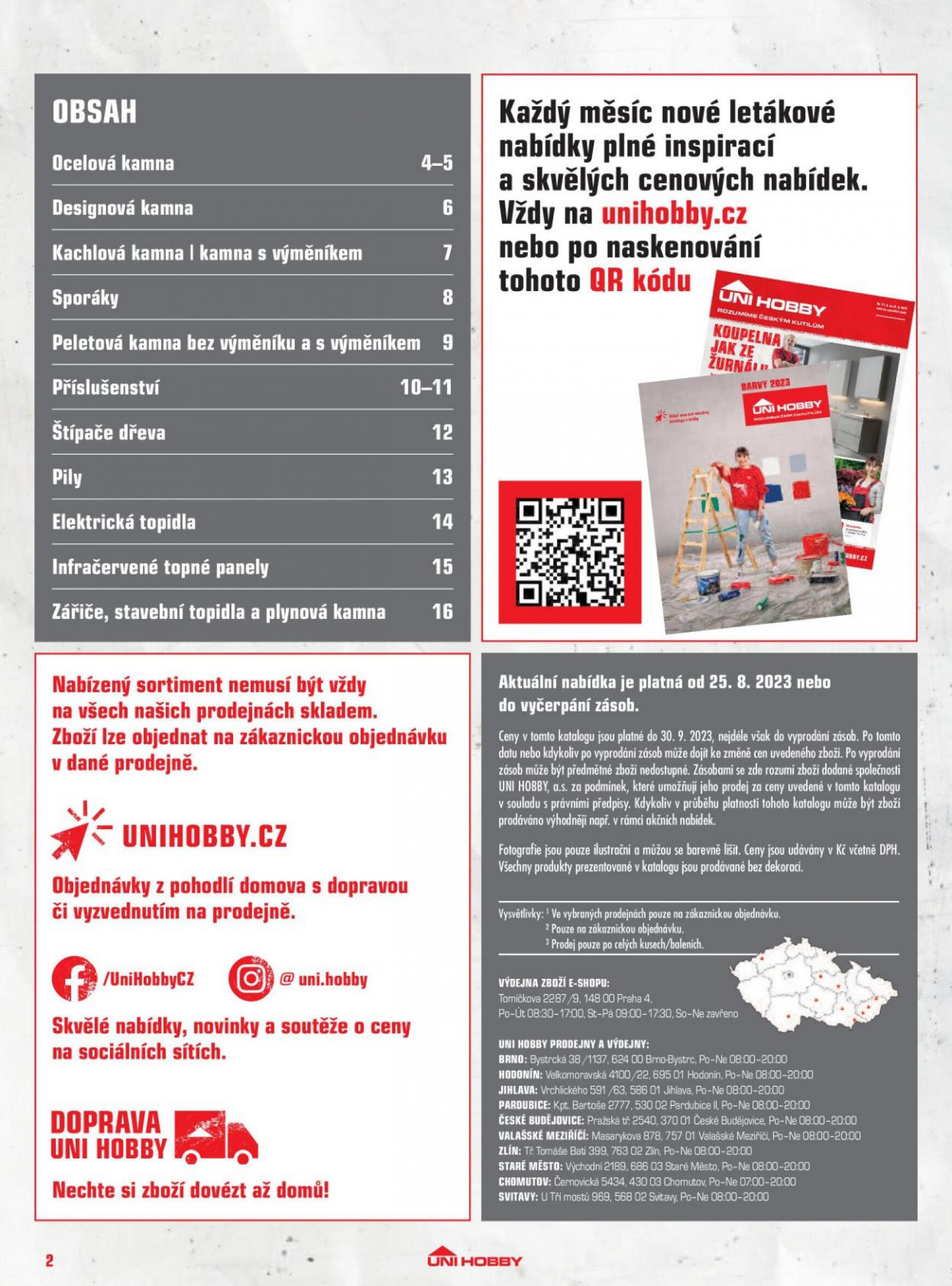 uni-hobby - UNI HOBBY - Katalog kamen 2023 platný od 28.08.2023 - page: 2