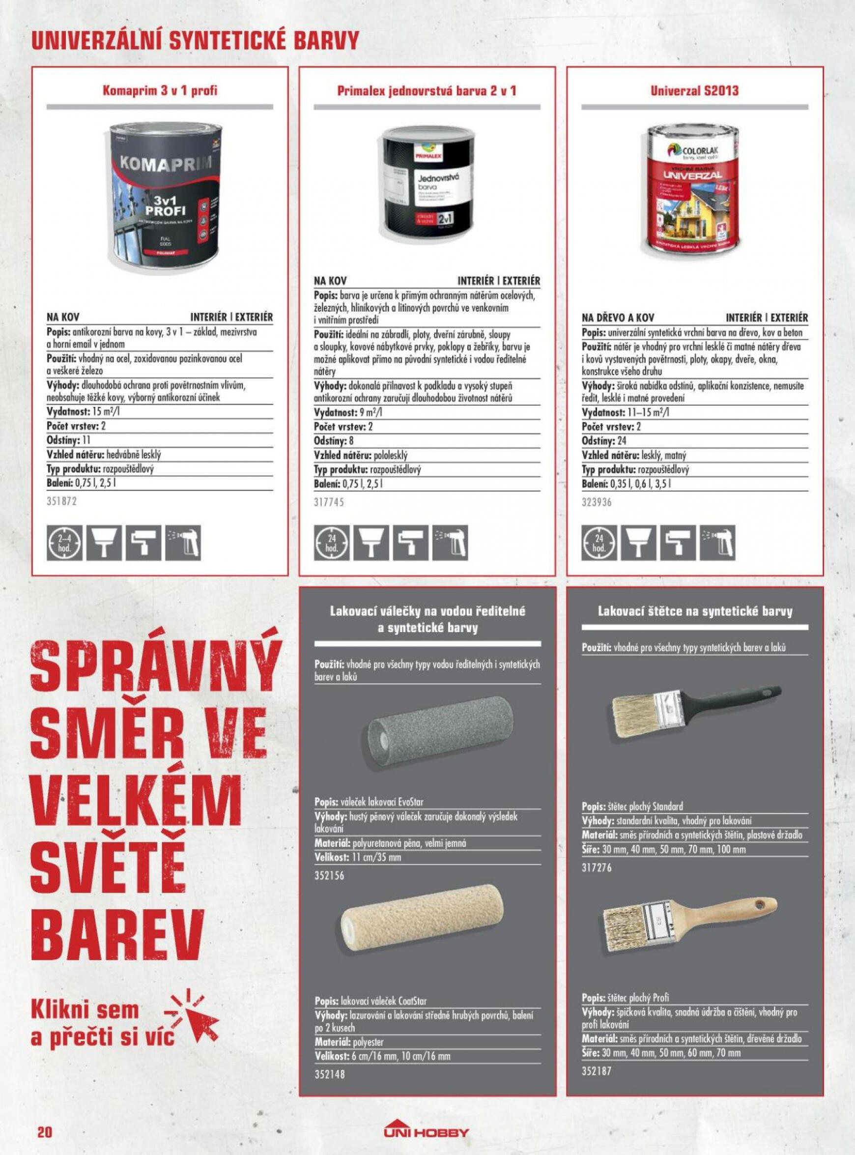 uni-hobby - UNI HOBBY Katalog barev 2023 platný od 22.05.2023 - page: 20