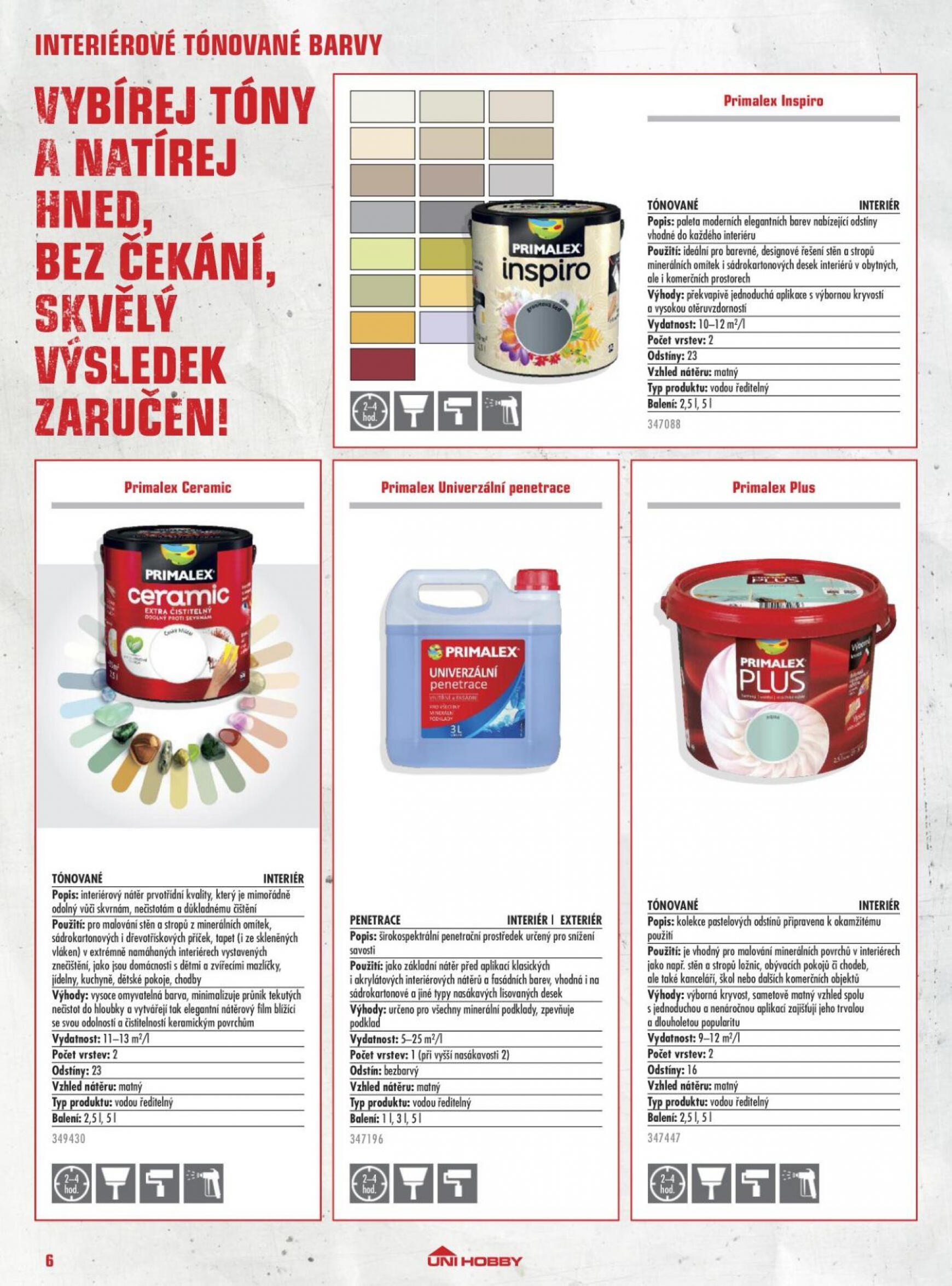 uni-hobby - UNI HOBBY Katalog barev 2023 platný od 22.05.2023 - page: 6