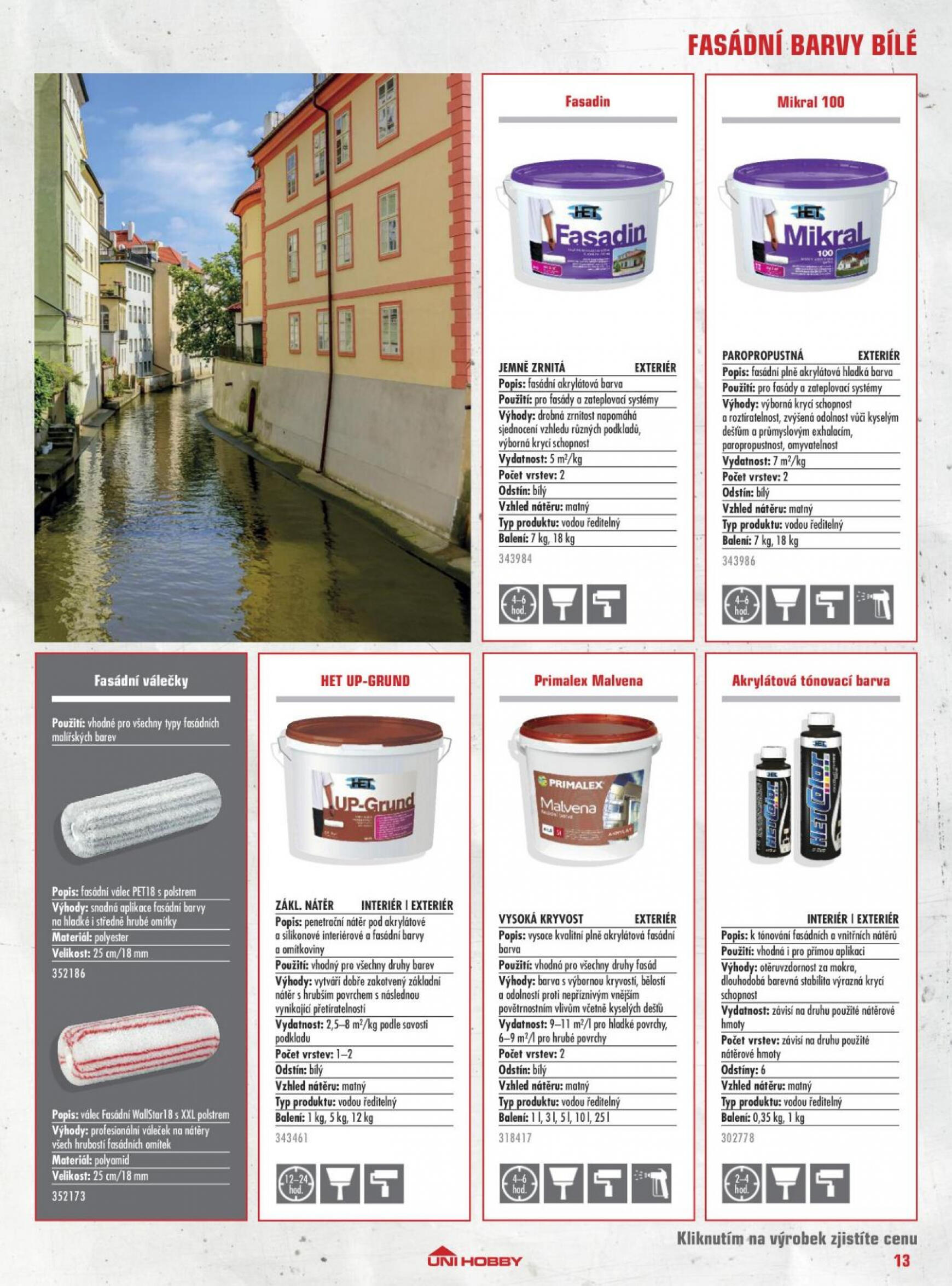 uni-hobby - UNI HOBBY Katalog barev 2023 platný od 22.05.2023 - page: 13