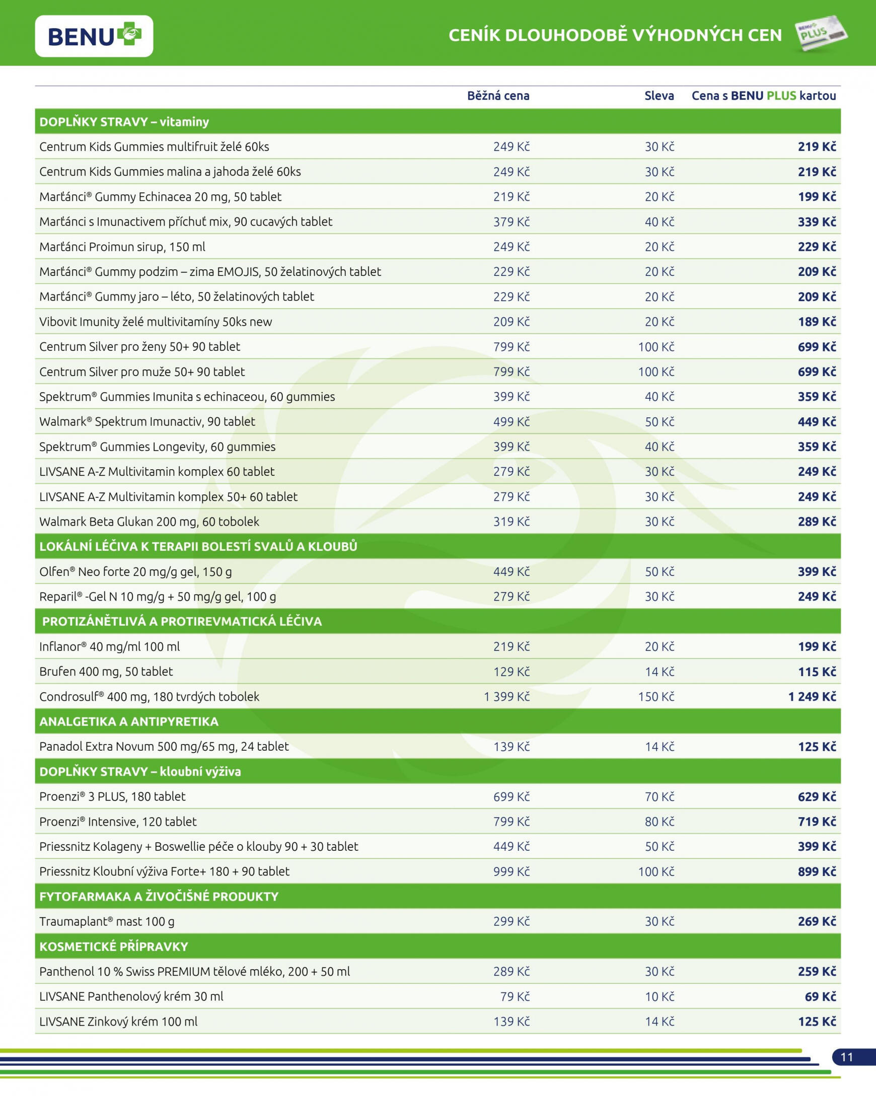 benu - BENU platný od 01.04.2024 - page: 11