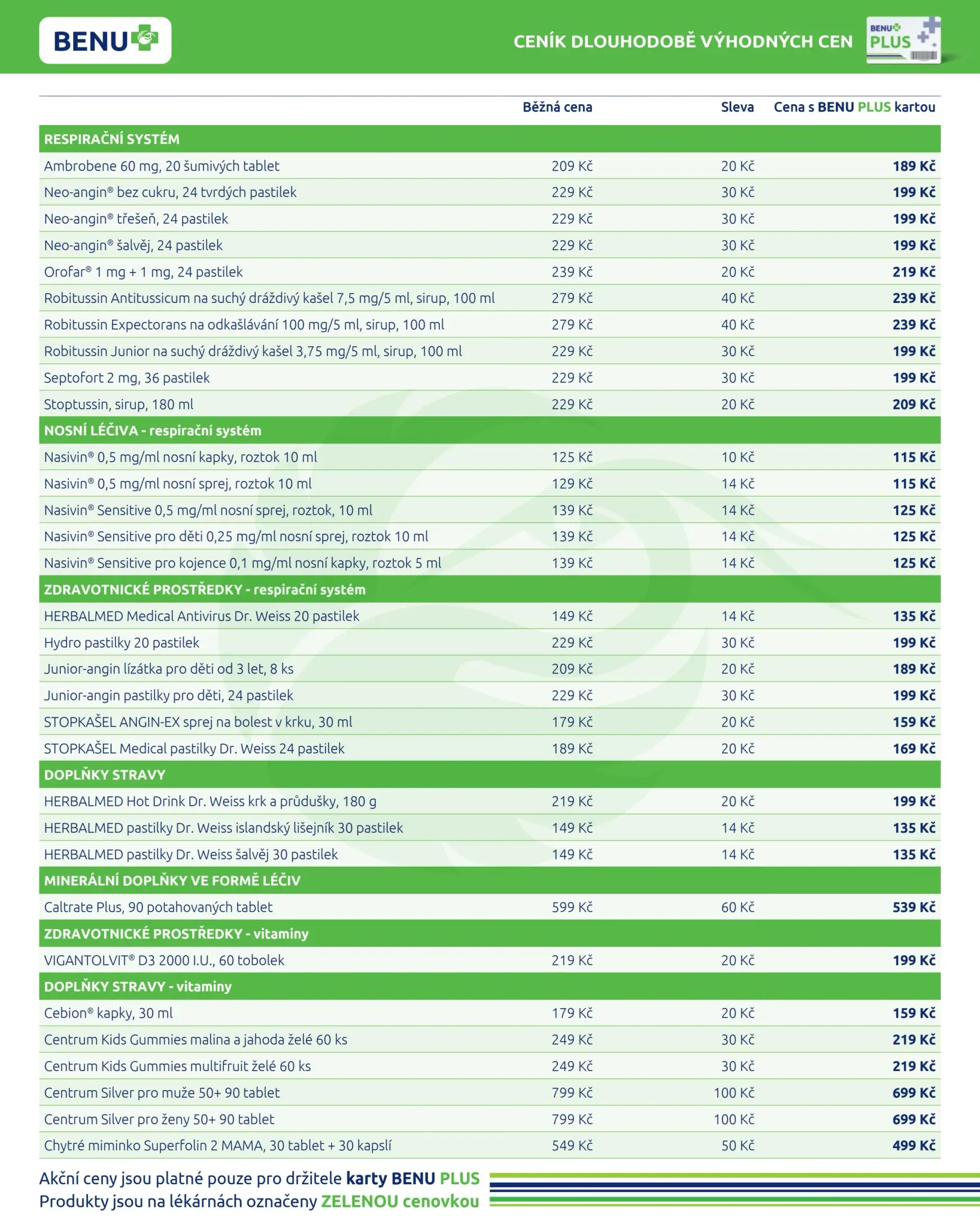 benu - Leták BENU Lékárna od 01.12. do 31.12. - page: 10