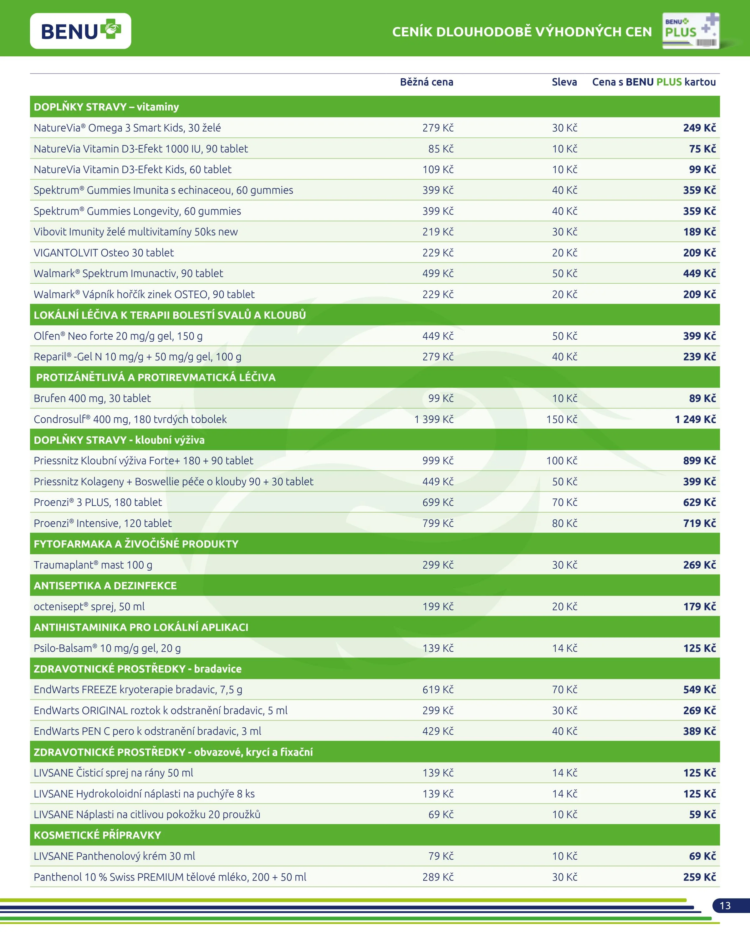 benu - Leták BENU Lékárna od 02.01. do 31.01. - page: 13