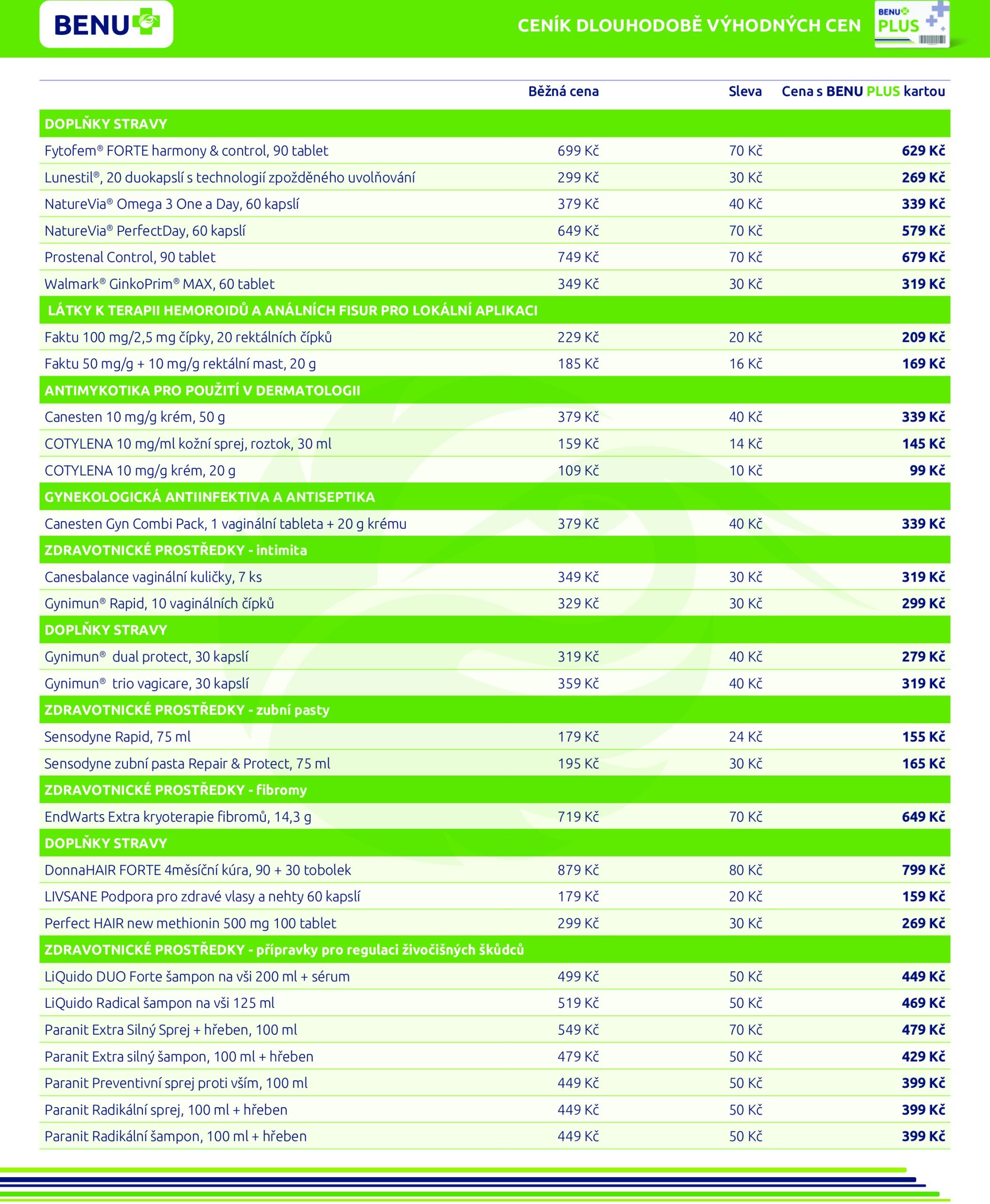 benu - Leták BENU Lékárna - Dlouhodobě výhodné ceny od 01.01. do 31.01. - page: 6