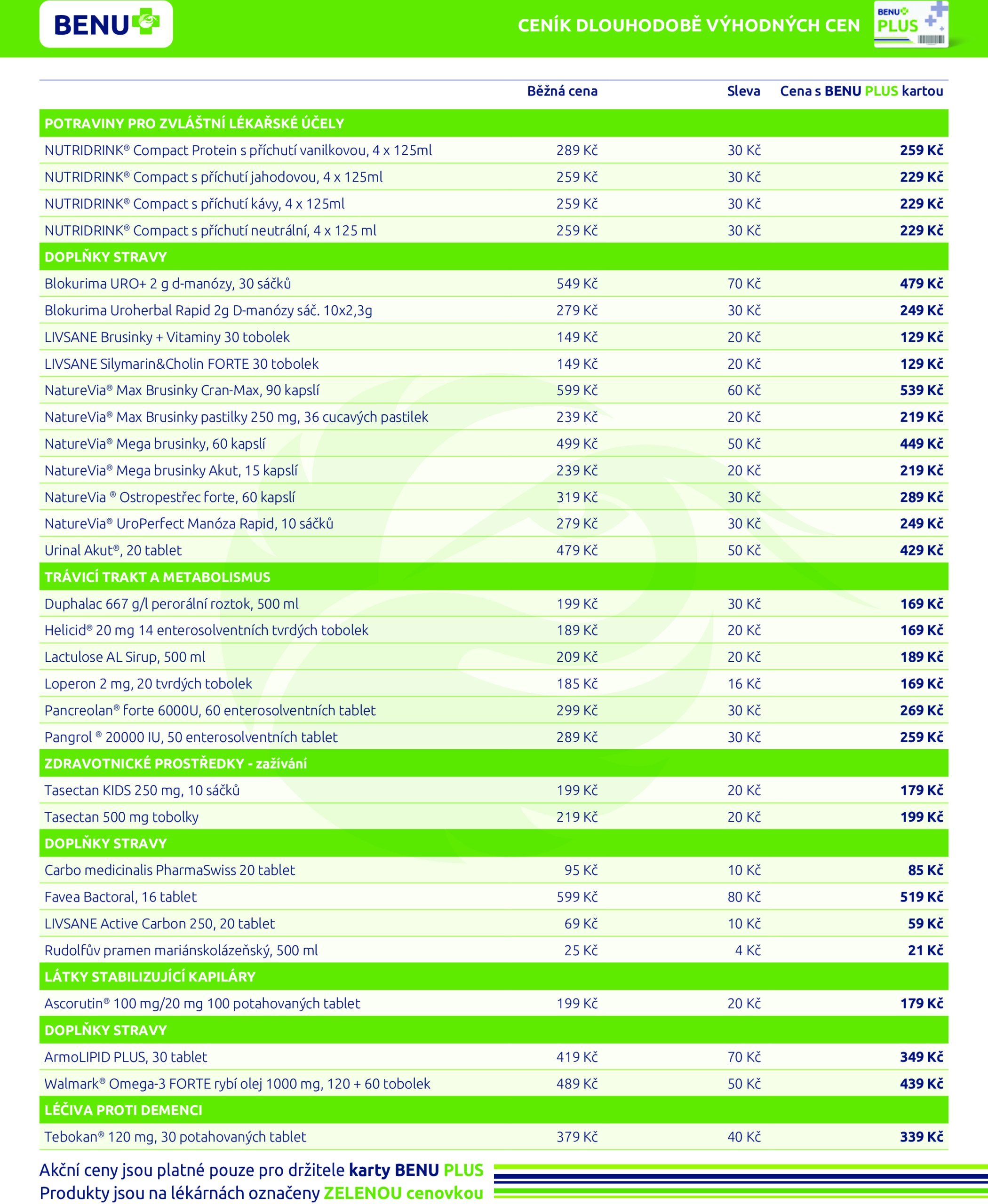 benu - Leták BENU Lékárna - Dlouhodobě výhodné ceny od 01.01. do 31.01. - page: 5