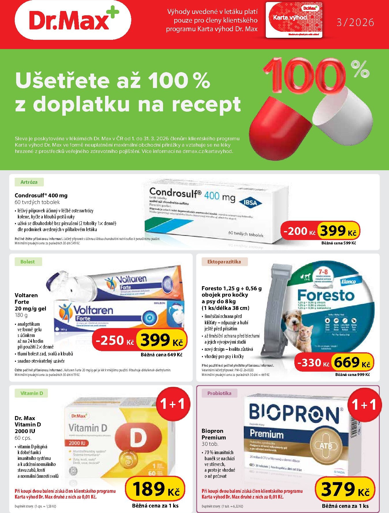 dr-max - Dr. Max leták platný od neděle 01.03.2026 do úterý 31.03.2026
