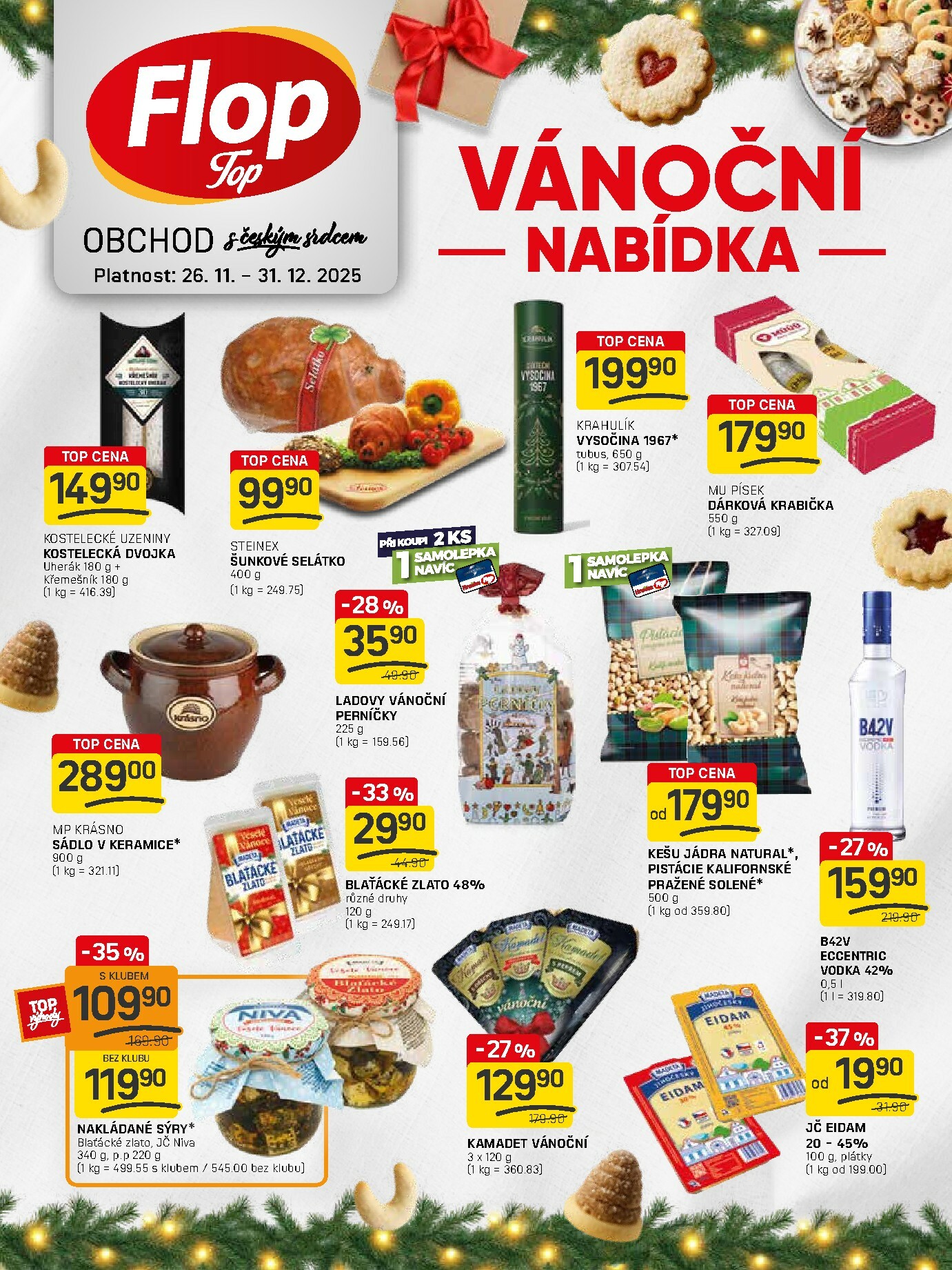 flop - Aktuální leták Flop Top - Vánoční nabídka od 26.11. do 31.12. - page: 1