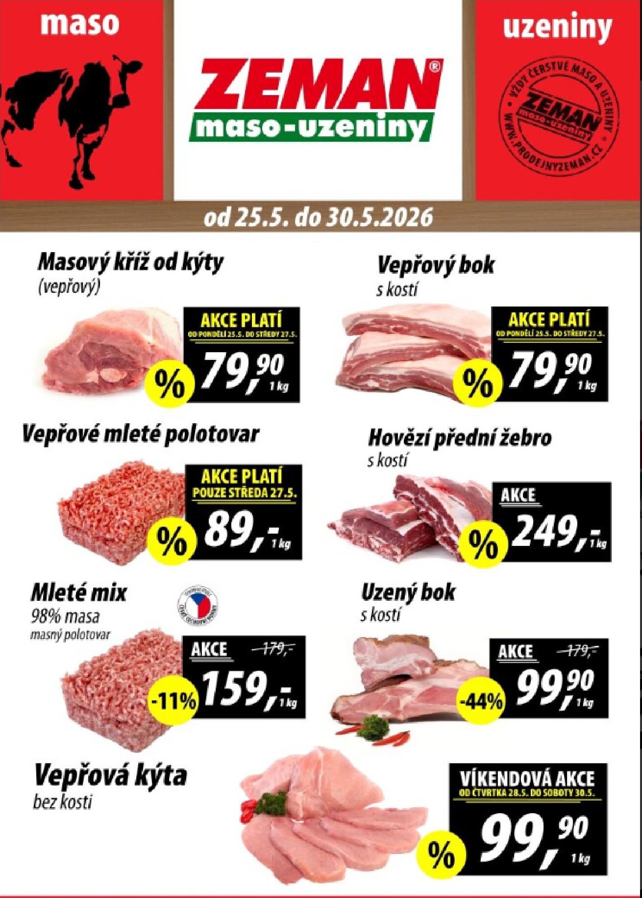 prodejny-zeman - Aktuální Prodejny Zeman leták platný od pondělí 25.05.2026 do soboty 30.05.2026