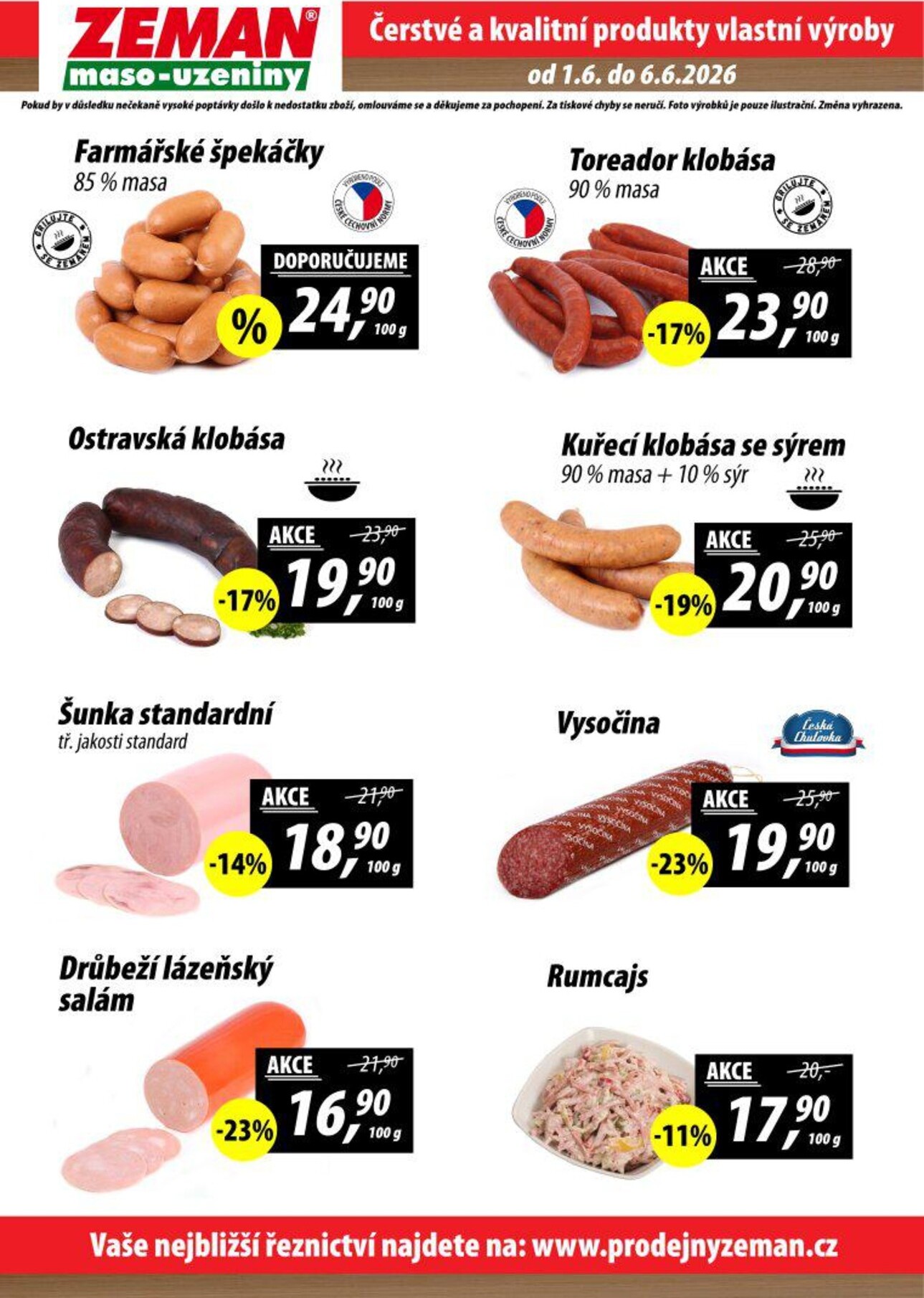 prodejny-zeman - Prodejny Zeman leták na příští týden od pondělí 01.06.2026 do soboty 06.06.2026 - page: 2