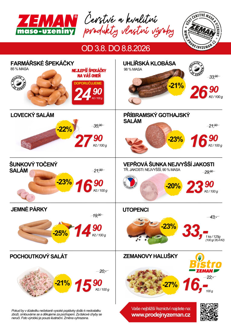 prodejny-zeman - Prodejny Zeman leták na příští týden od pondělí 03.08.2026 do soboty 08.08.2026 - page: 2