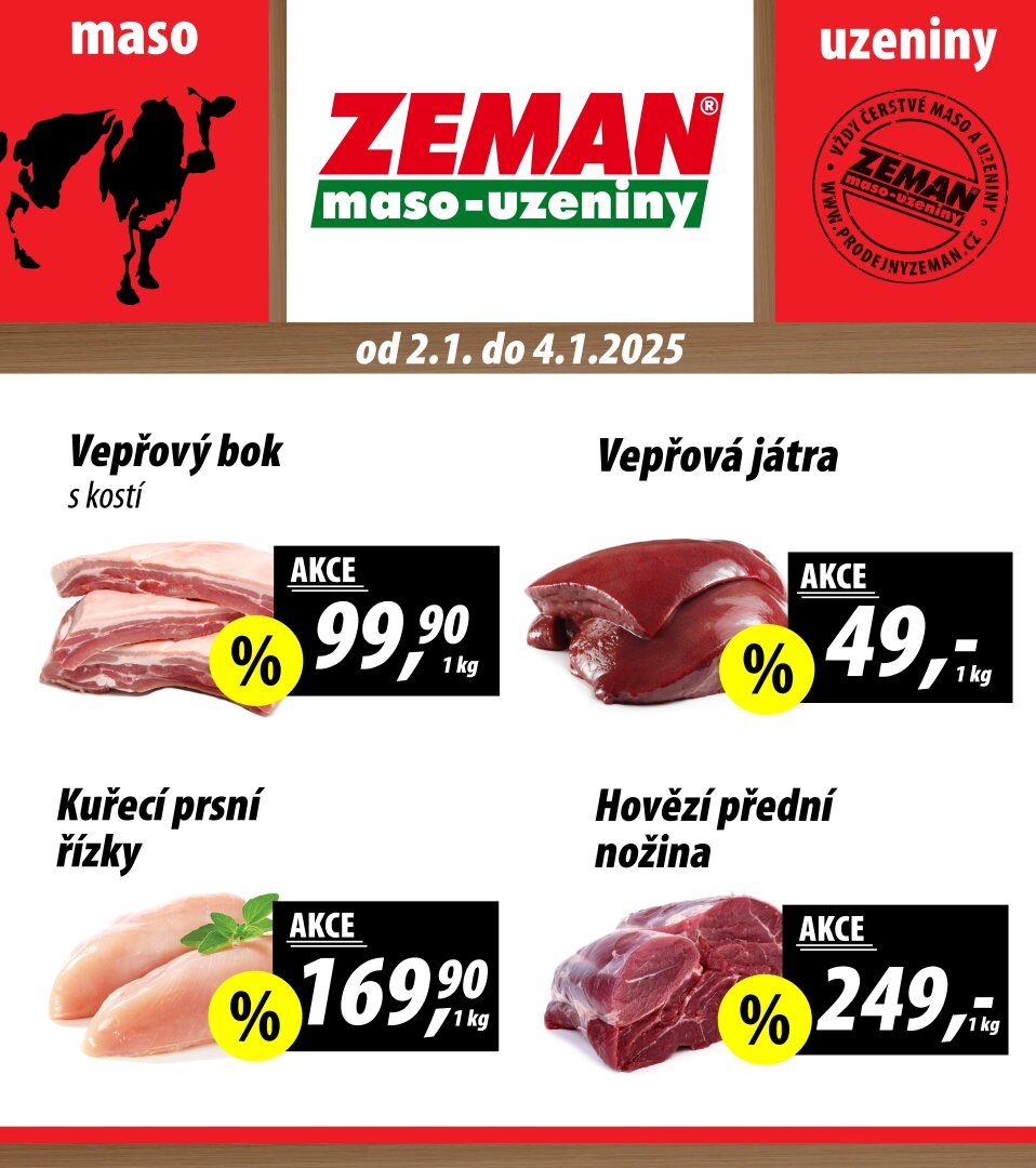 prodejny-zeman - Leták Prodejny Zeman od 02.01. do 04.01.