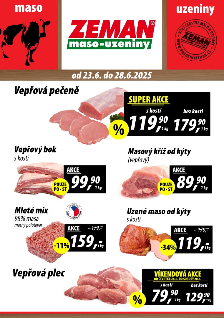 prodejny-zeman - Leták Prodejny Zeman od 23.06. do 28.06.