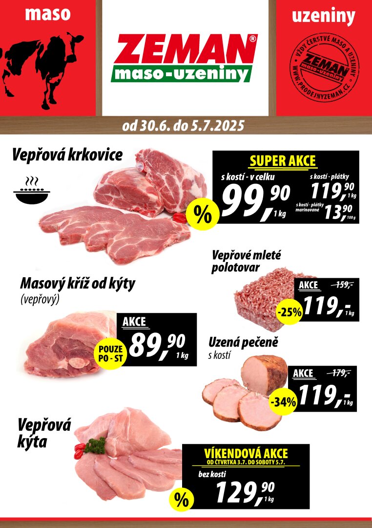 prodejny-zeman - Leták Prodejny Zeman od 30.06. do 05.07.