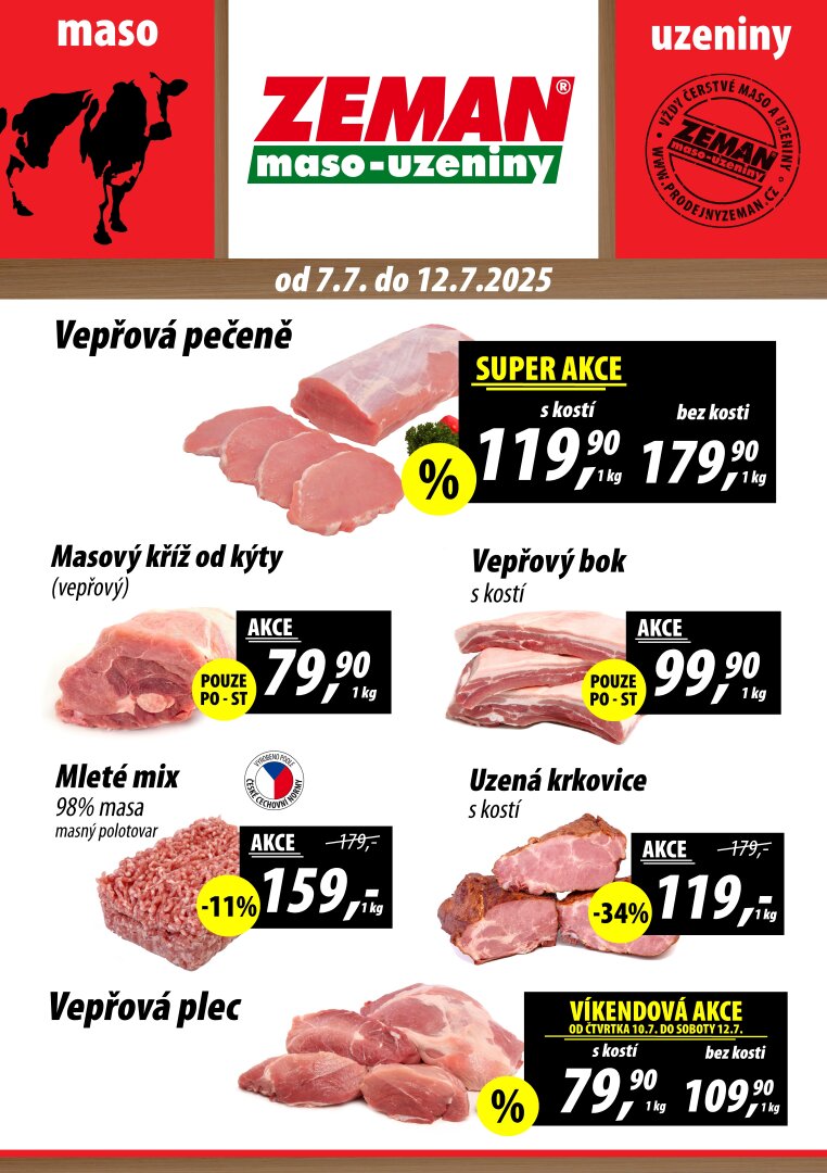 prodejny-zeman - Leták Prodejny Zeman od 07.07. do 12.07.
