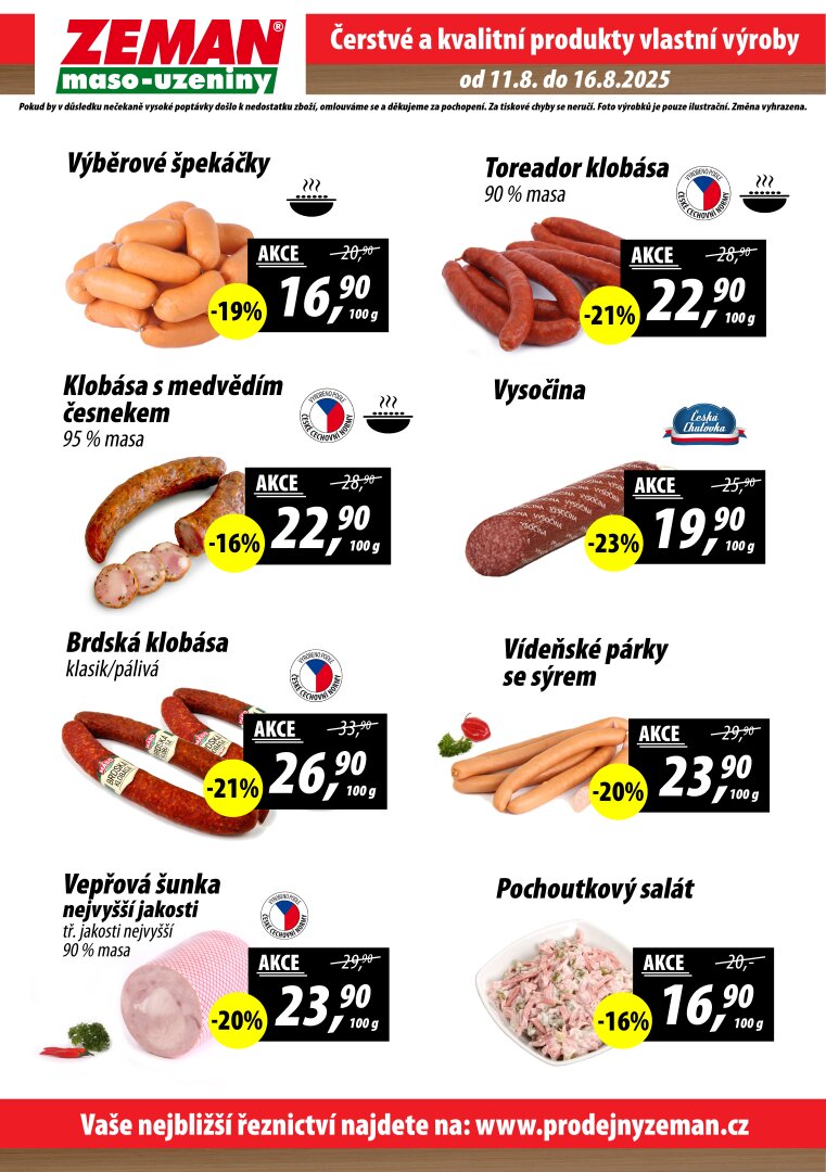 prodejny-zeman - Leták Prodejny Zeman od 11.08. do 16.08. - page: 2