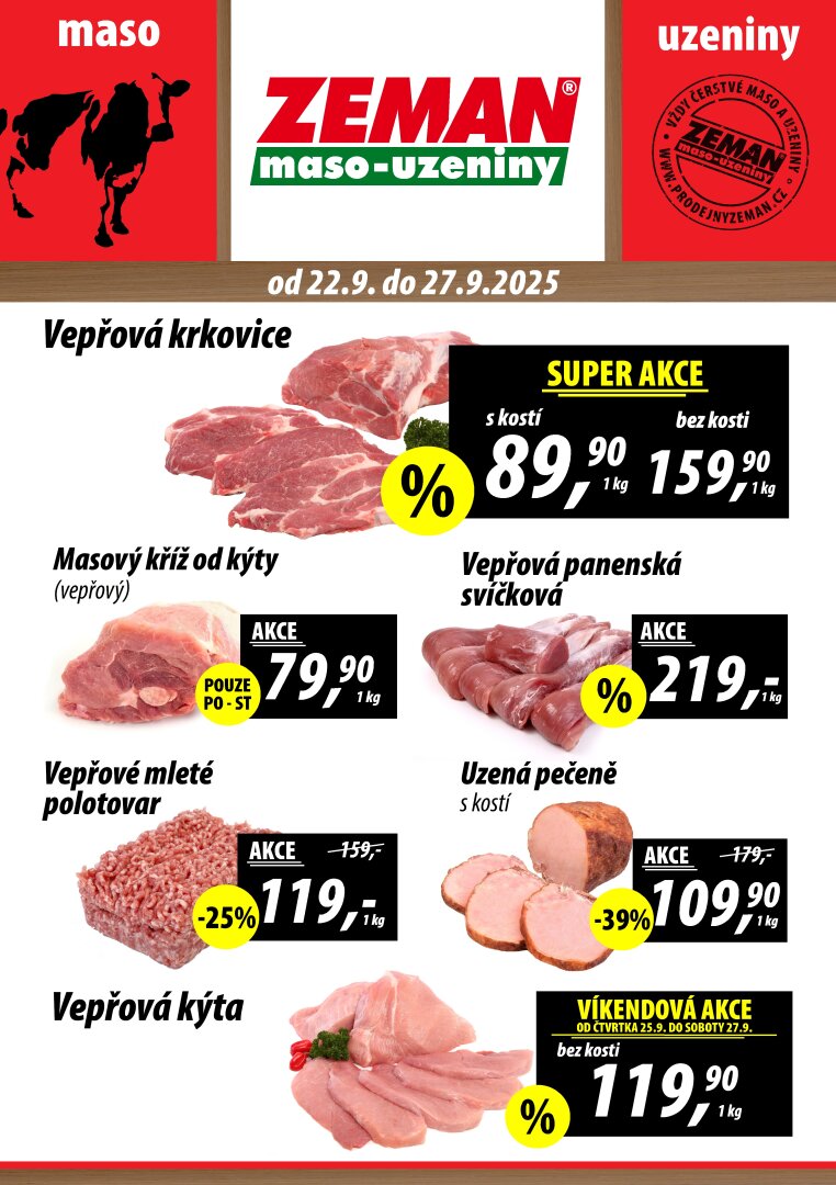 prodejny-zeman - Leták Prodejny Zeman od 22.09. do 27.09.