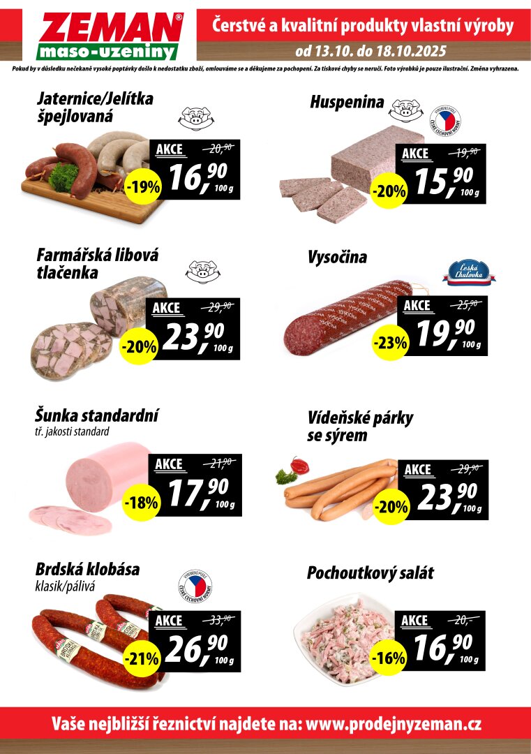prodejny-zeman - Aktuální leták Prodejny Zeman od 13.10. do 18.10. - page: 2