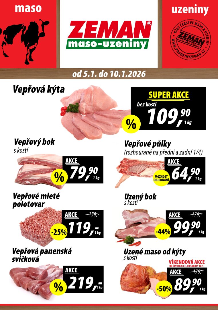 prodejny-zeman - Aktuální leták Prodejny Zeman od 05.01. do 10.01.