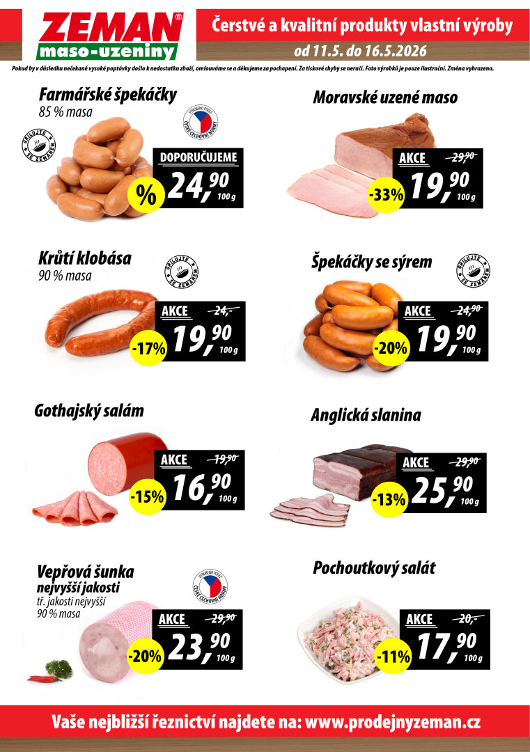 prodejny-zeman - Aktuální Prodejny Zeman leták platný od pondělí 11.05.2026 do soboty 16.05.2026 - page: 2