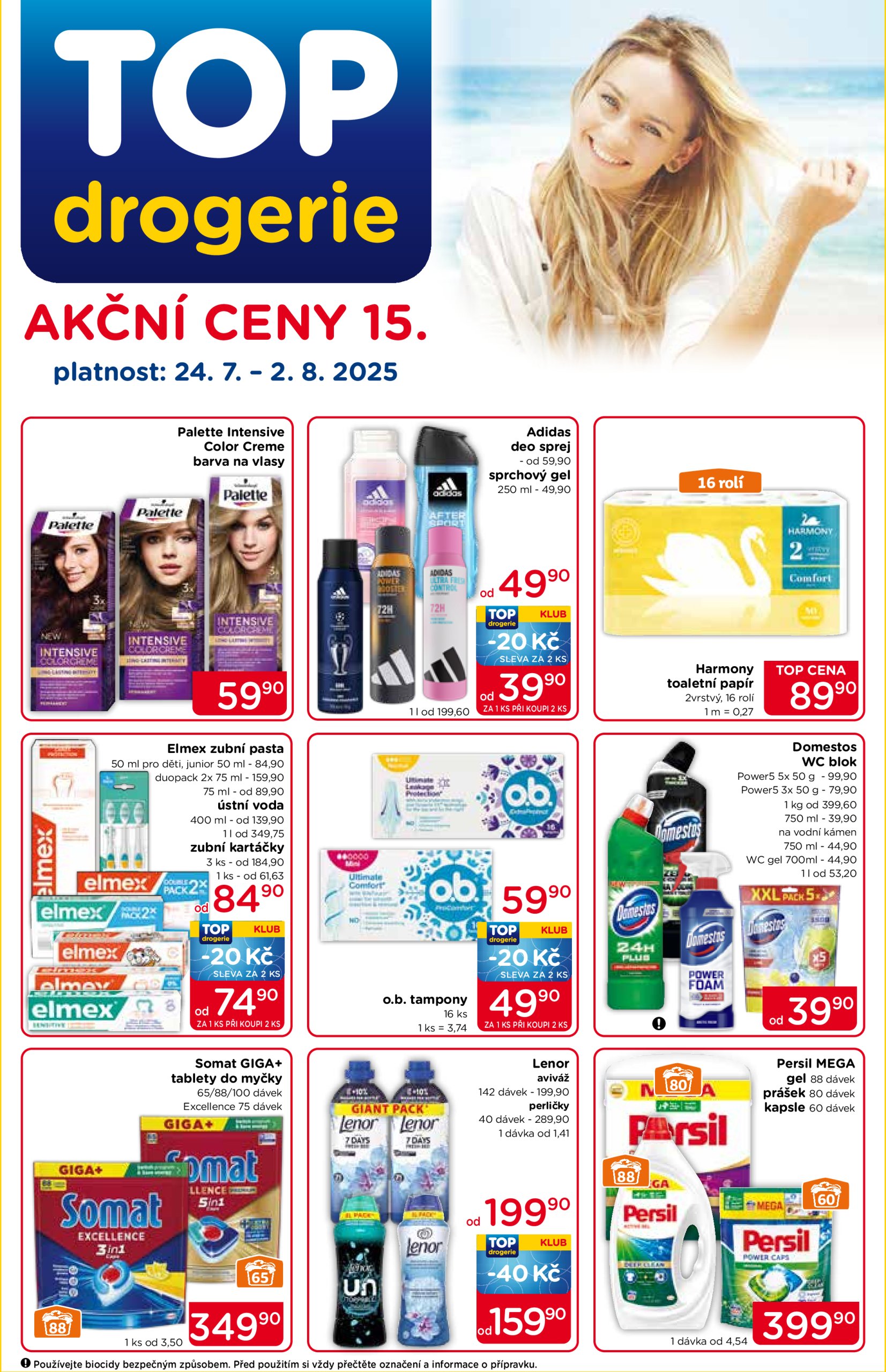 top-drogerie - Leták Top drogerie od 24.07. do 02.08. - page: 1