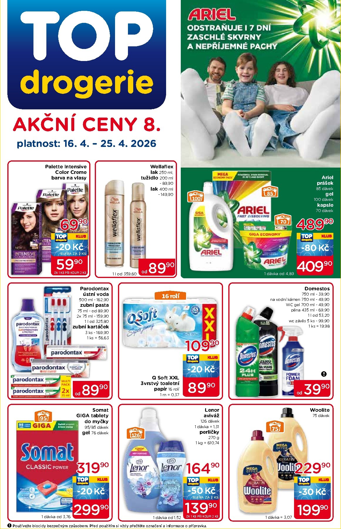 top-drogerie - Budoucí Top drogerie leták platný od čtvrtka 16.04.2026 do soboty 25.04.2026