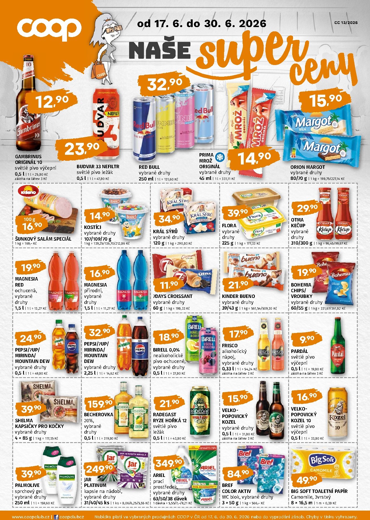 trefa - Budoucí Trefa - COOP naše super ceny leták platný od středy 17.06.2026 do úterý 30.06.2026