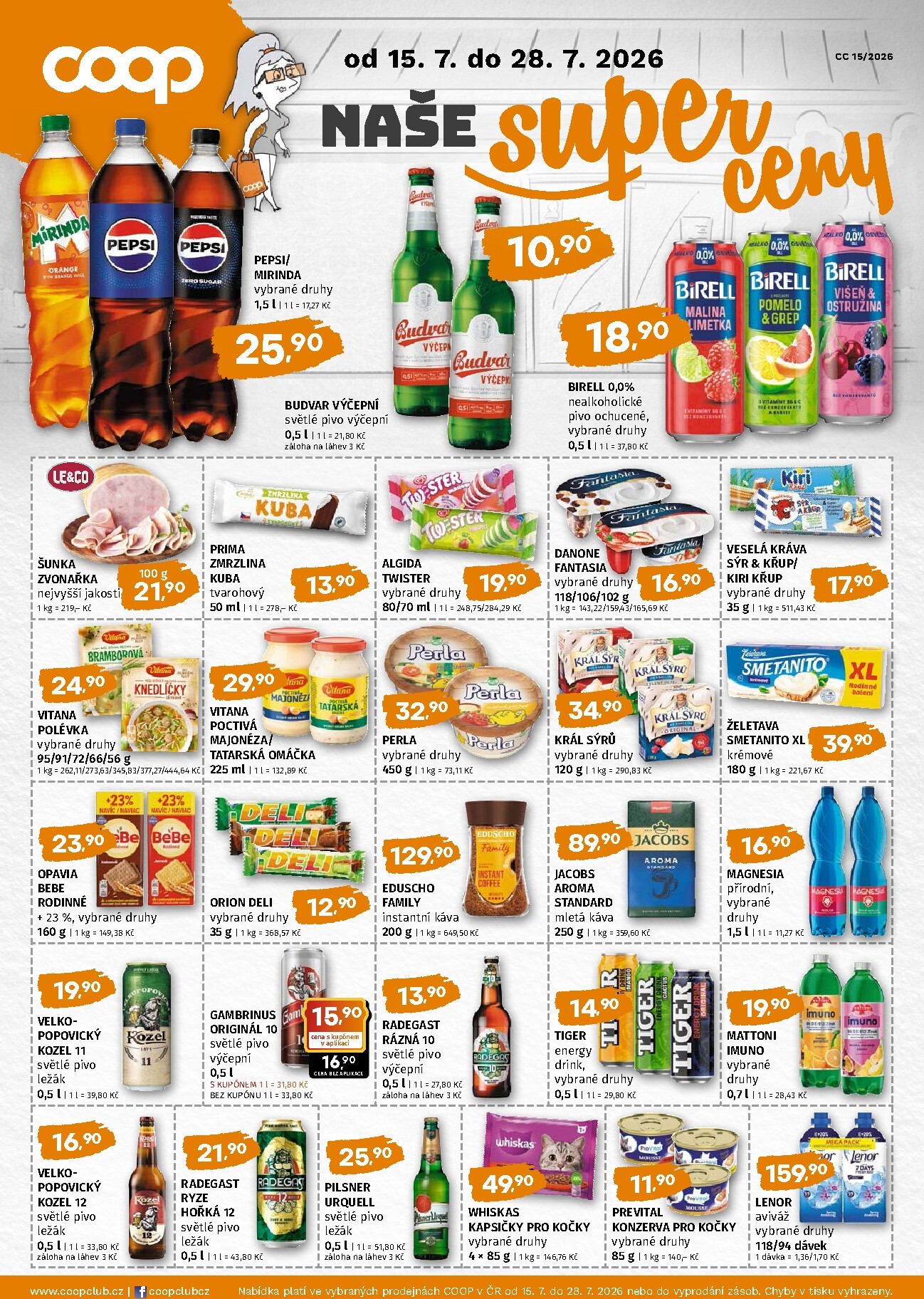 trefa - Budoucí Trefa - COOP naše super ceny leták platný od středy 15.07.2026 do úterý 28.07.2026