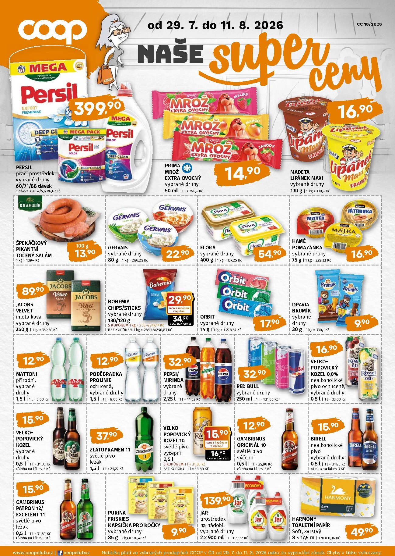trefa - Budoucí Trefa - COOP naše super ceny leták platný od středy 29.07.2026 do úterý 11.08.2026 - page: 1