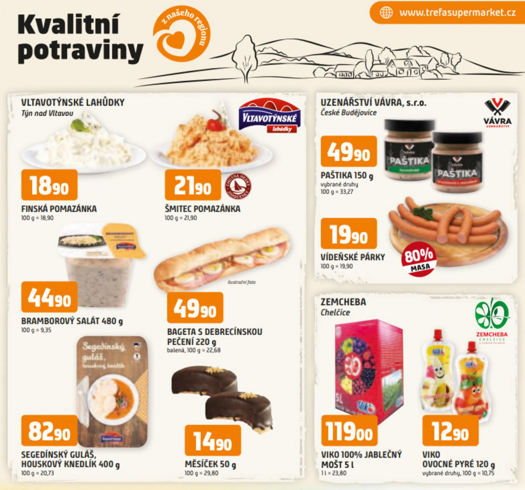 trefa - Leták Trefa - Kvalitní potraviny z našeho regionu od 24.07. do 30.07.