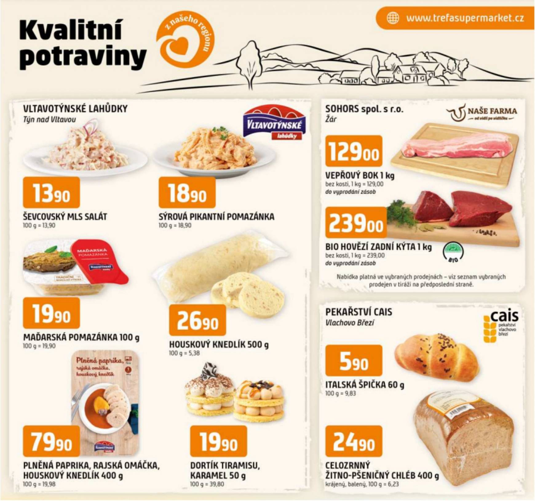 trefa - Leták Trefa - Kvalitní potraviny z našeho regionu od 11.09. do 17.09. - page: 1