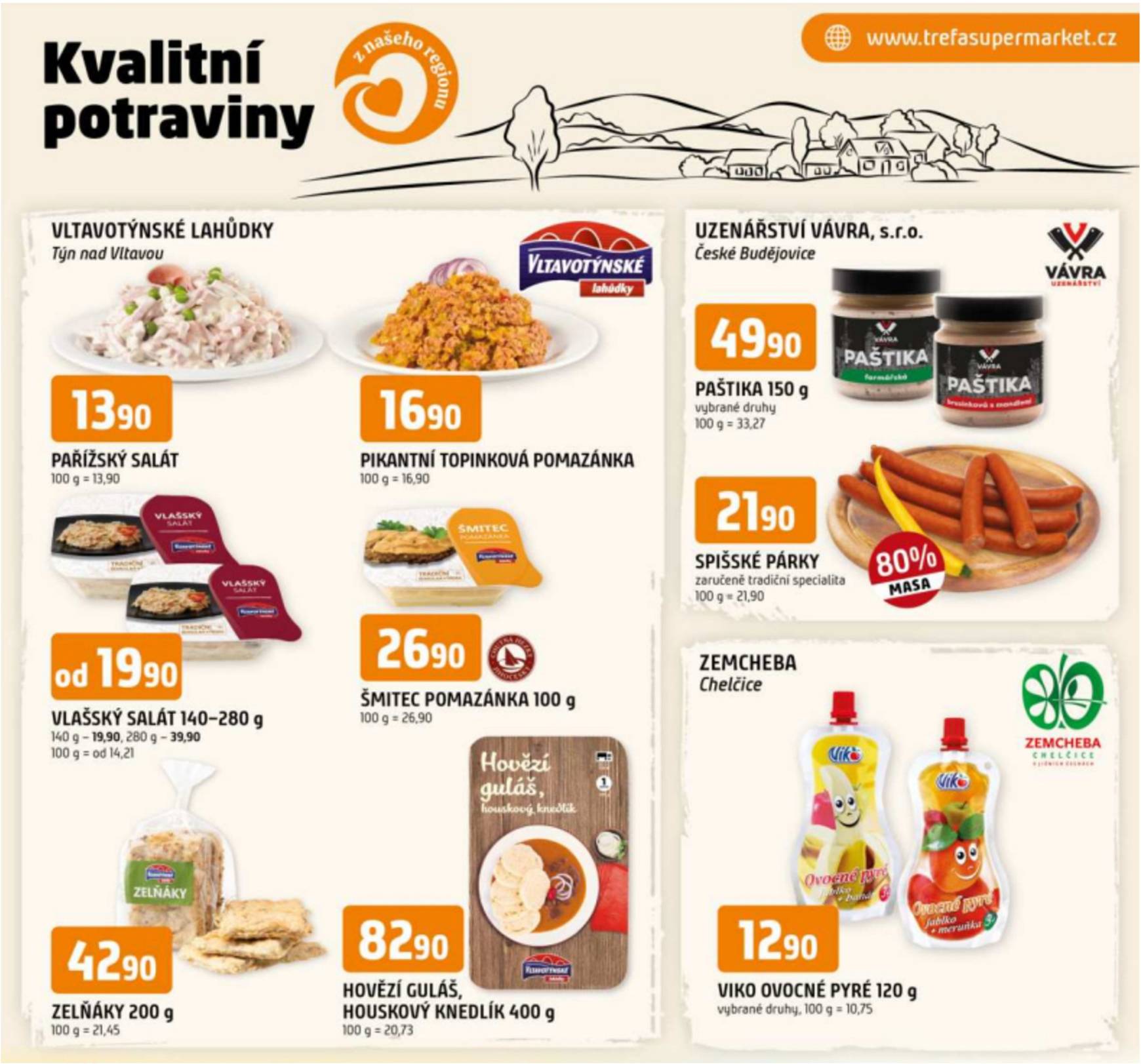 trefa - Leták Trefa - Kvalitní potraviny z našeho regionu od 16.10. do 22.10.