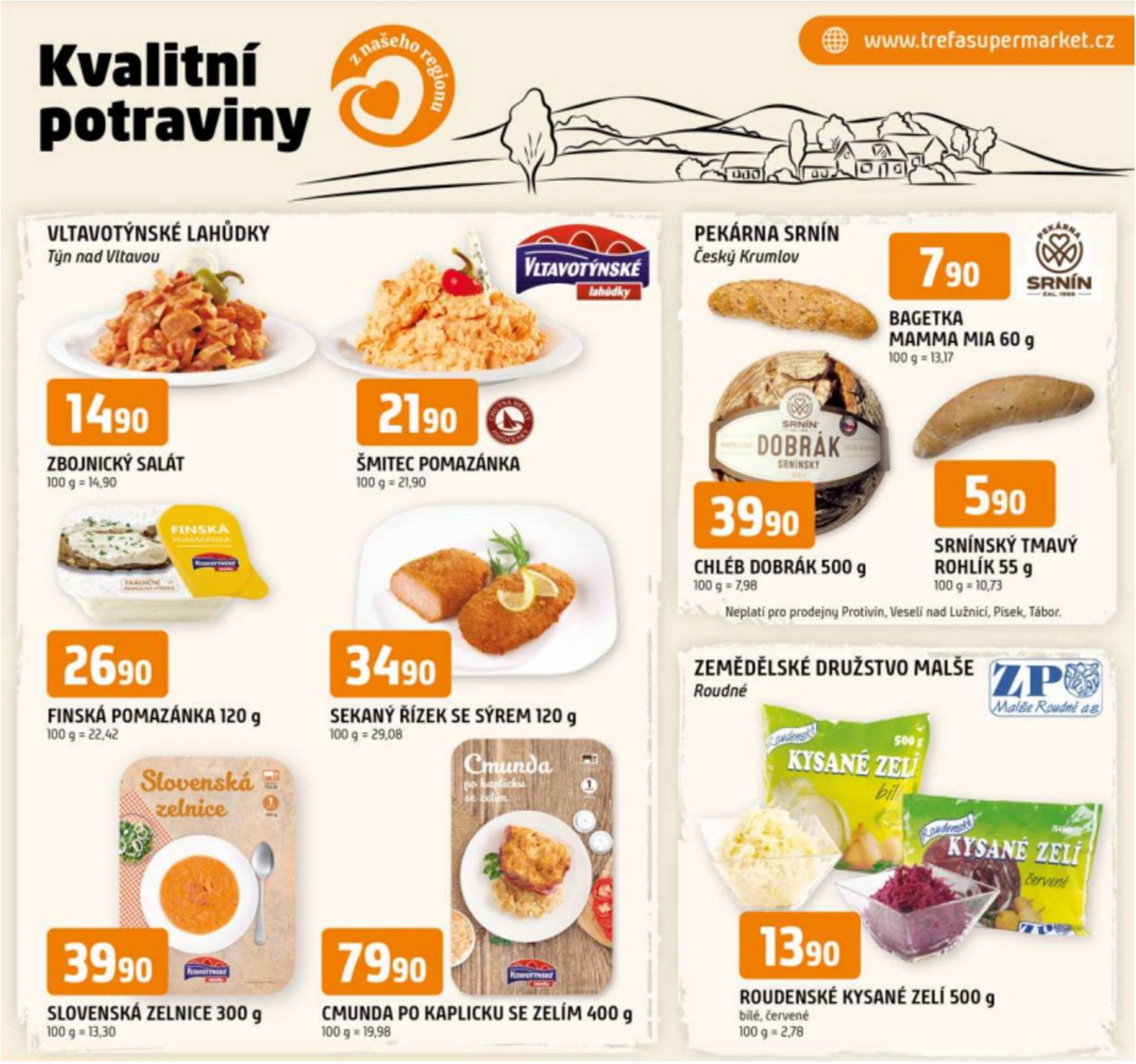 trefa - Leták Trefa - Kvalitní potraviny z našeho regionu od 20.11. do 26.11.