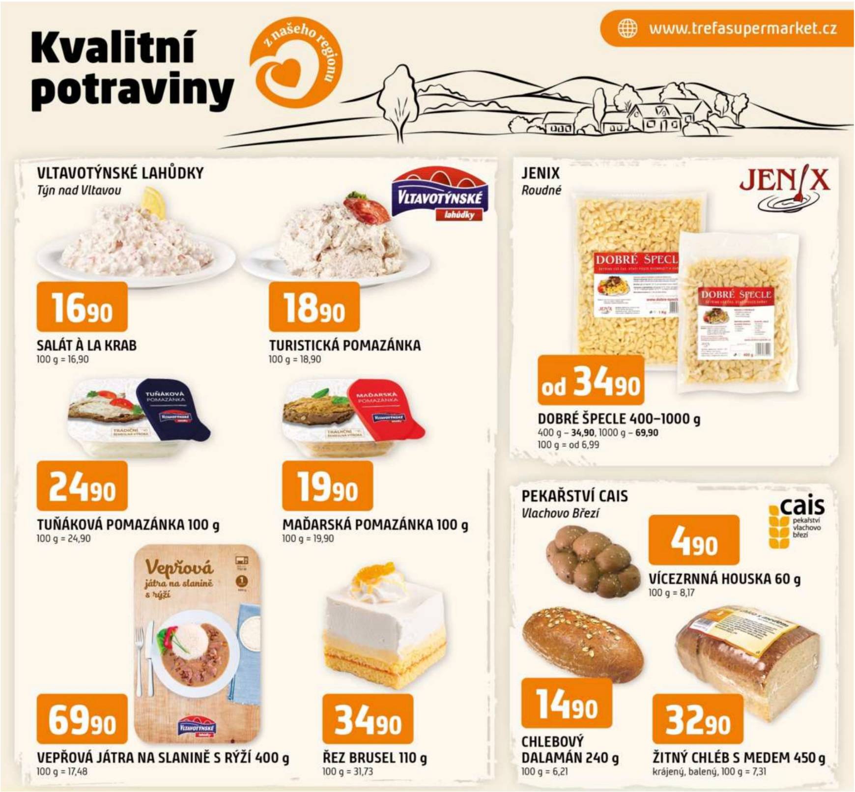 trefa - Leták Trefa - Kvalitní potraviny z našeho regionu od 04.12. do 10.12.