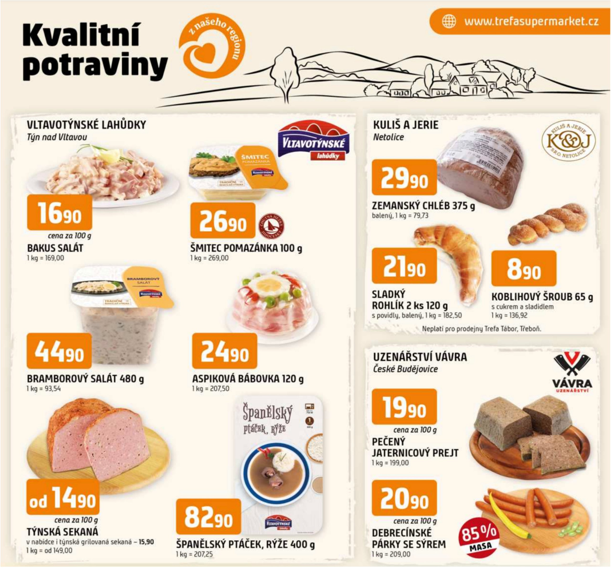 trefa - Leták Trefa - Kvalitní potraviny z našeho regionu od 02.01. do 07.01.