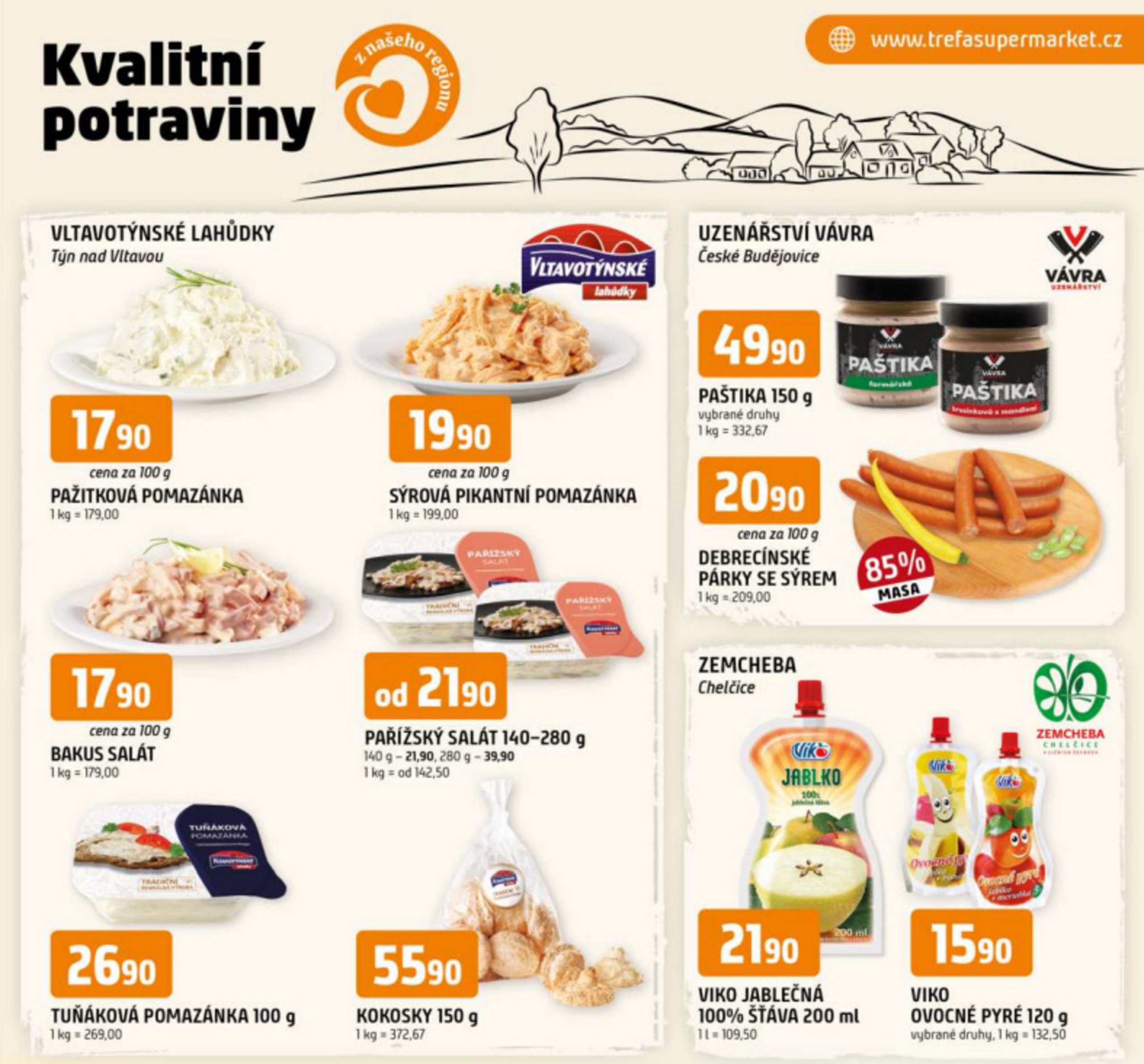 trefa - Leták Trefa - Kvalitní potraviny z našeho regionu od 11.06. do 17.06. - page: 1