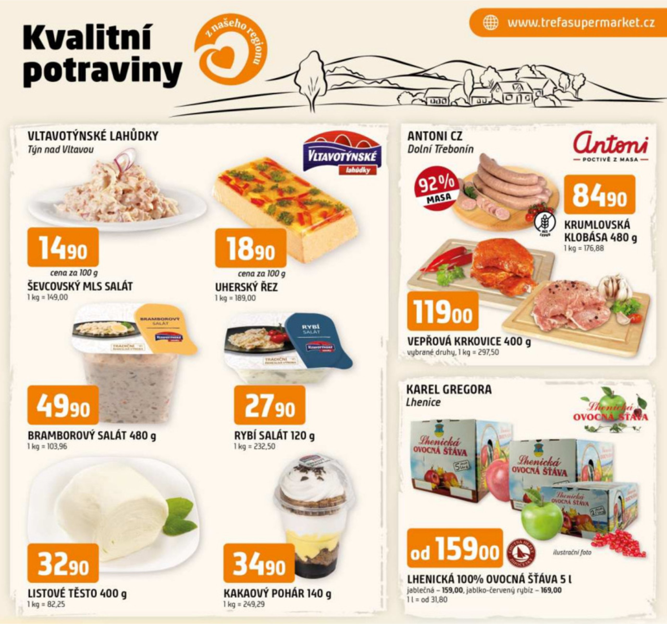 trefa - Leták Trefa - Kvalitní potraviny z našeho regionu od 02.07. do 08.07.