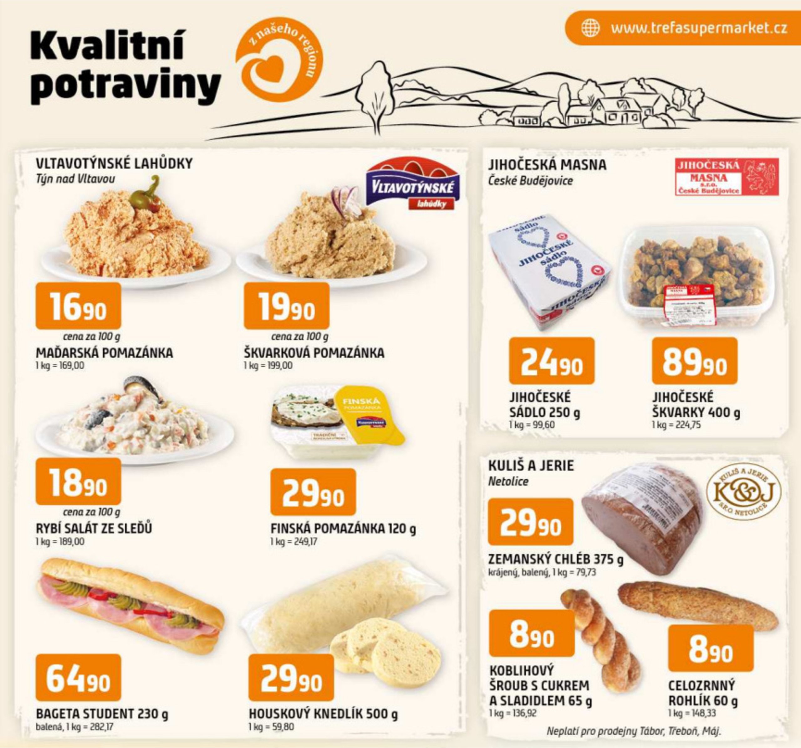 trefa - Leták Trefa - Kvalitní potraviny z našeho regionu od 09.07. do 15.07.