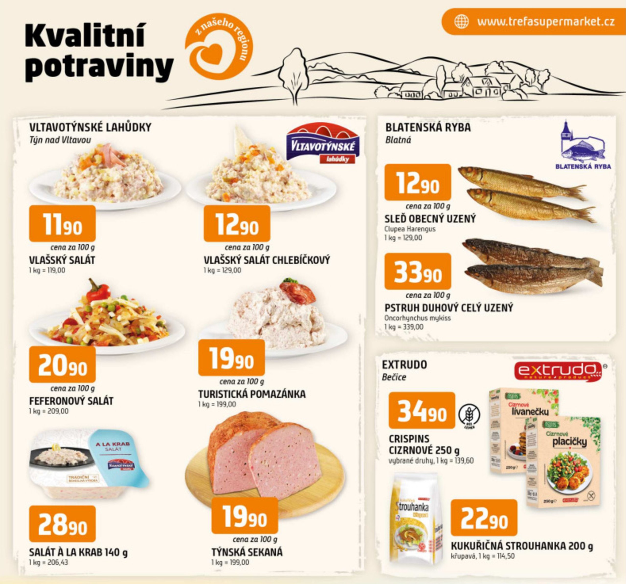 trefa - Leták Trefa - Kvalitní potraviny z našeho regionu od 16.07. do 22.07.