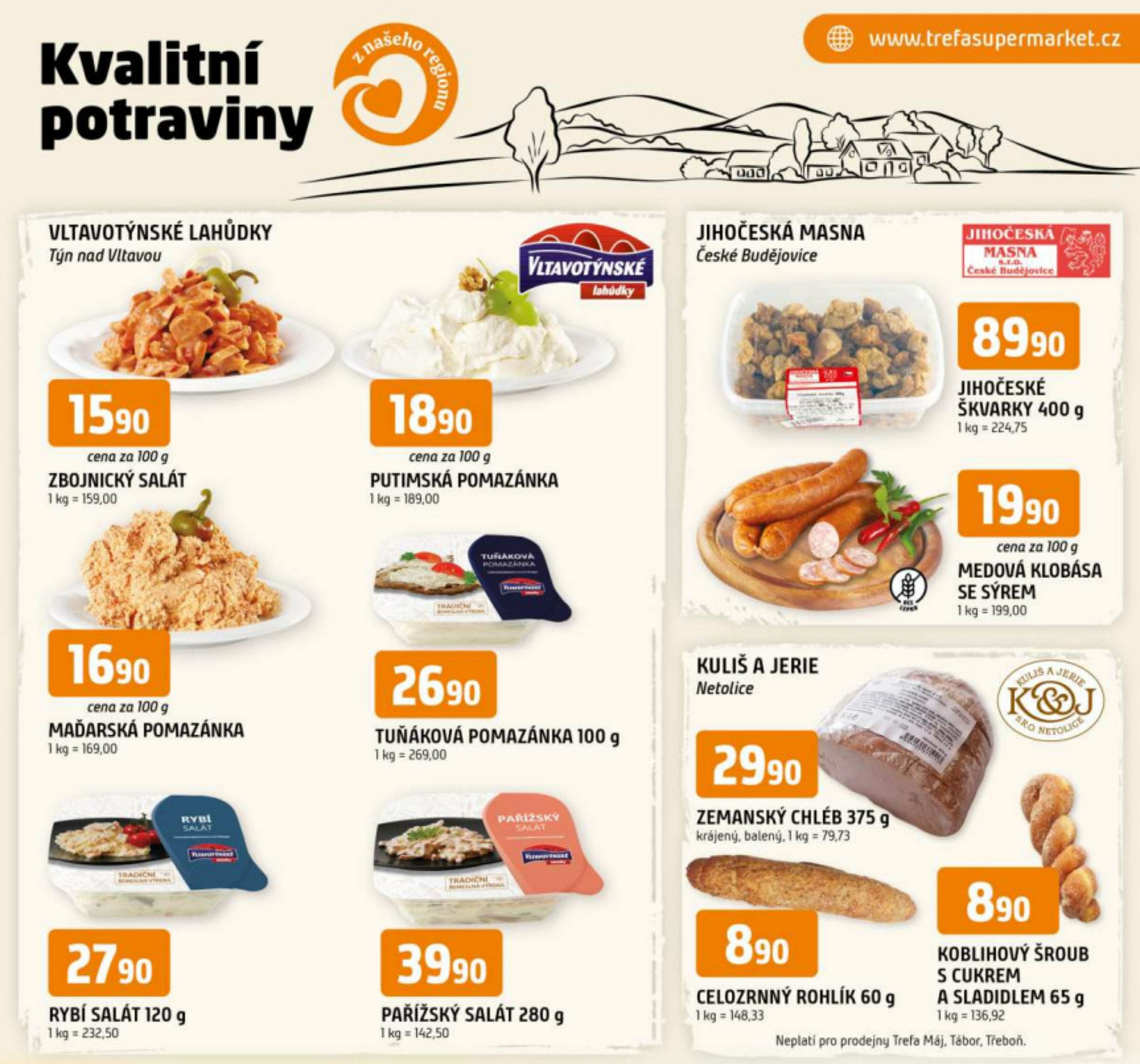 trefa - Leták Trefa - Kvalitní potraviny z našeho regionu od 20.08. do 26.08.