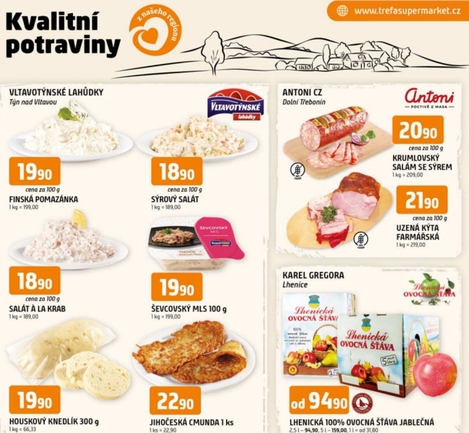 trefa - Leták Trefa - Kvalitní potraviny z našeho regionu od 24.09. do 30.09.