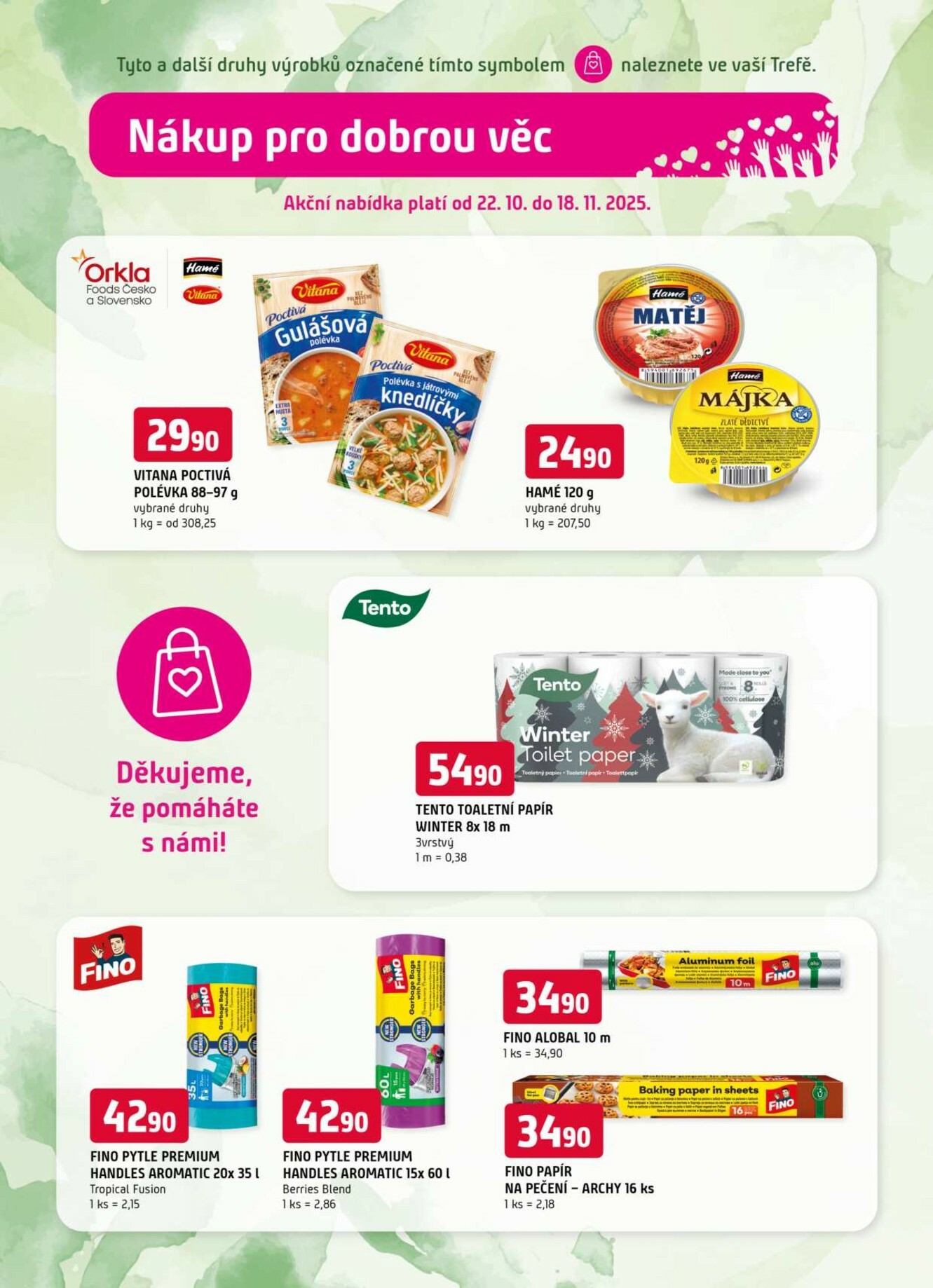 trefa - Aktuální leták Trefa - Nákup pro dobrou věc od 22.10. do 18.11. - page: 5