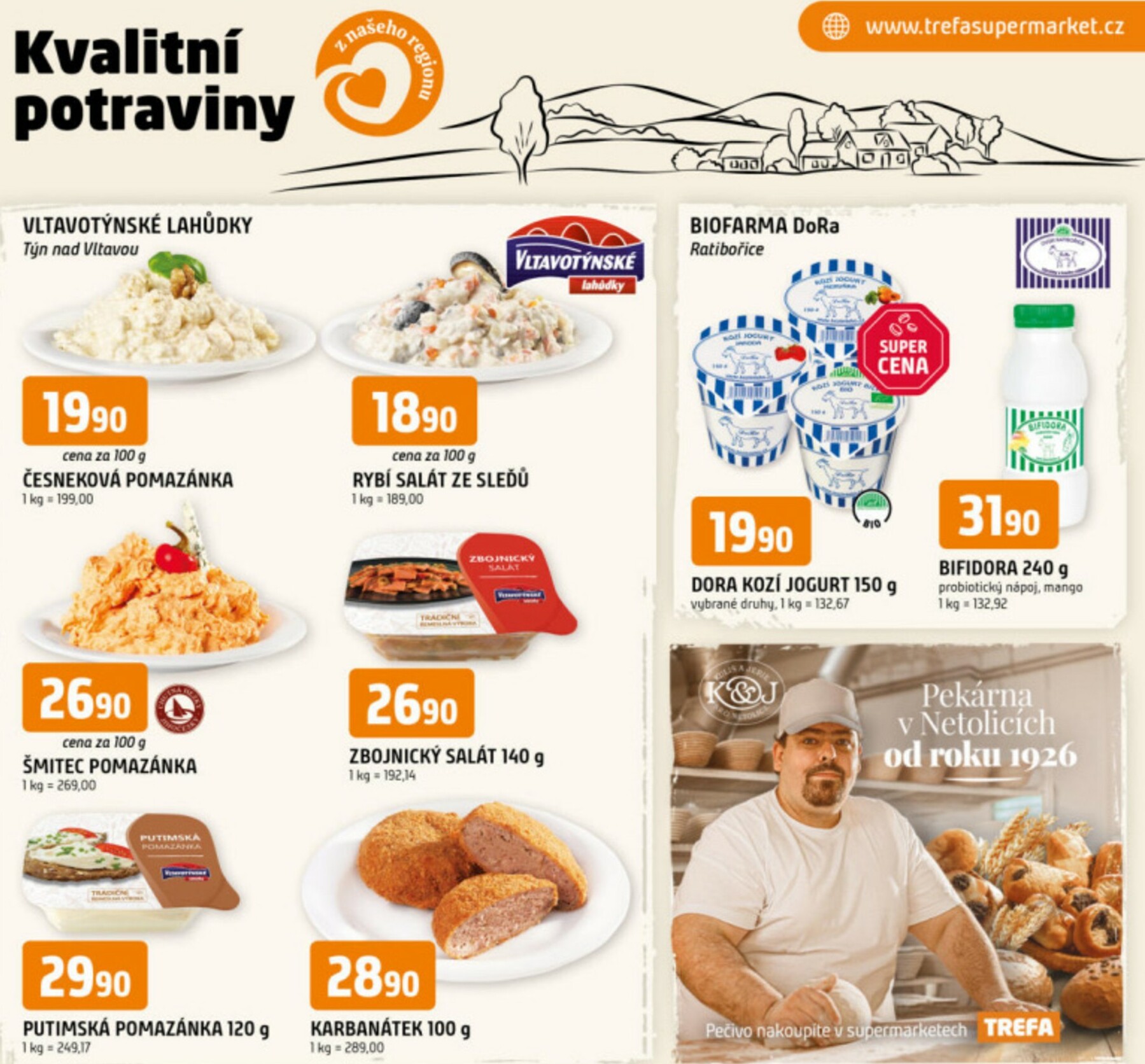 trefa - Aktuální leták Trefa - Kvalitní potraviny z našeho regionu od 29.10. do 04.11.