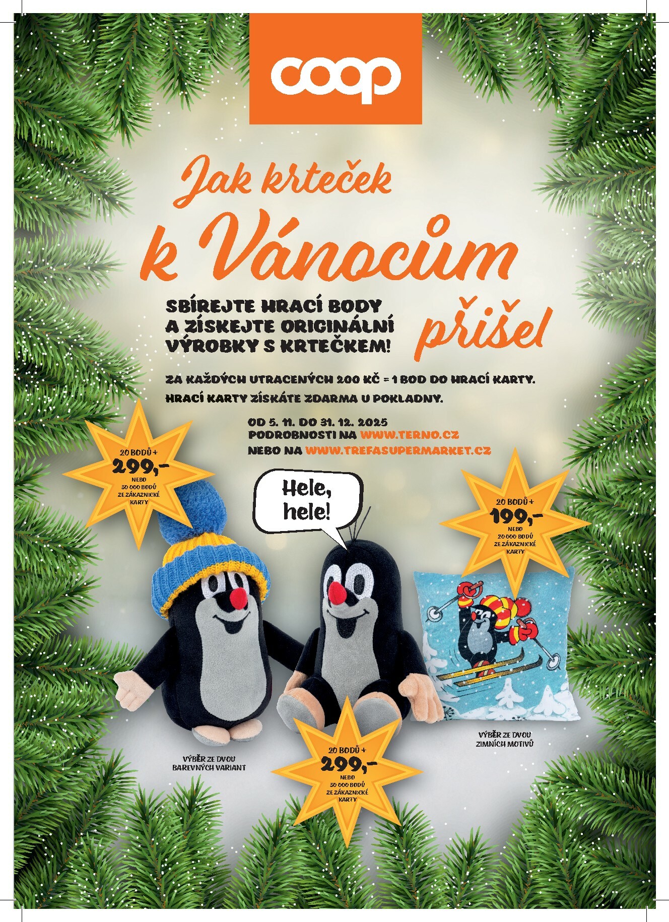 trefa - Aktuální leták Trefa - Jak krteček k Vánocům přišel od 05.11. do 31.12.