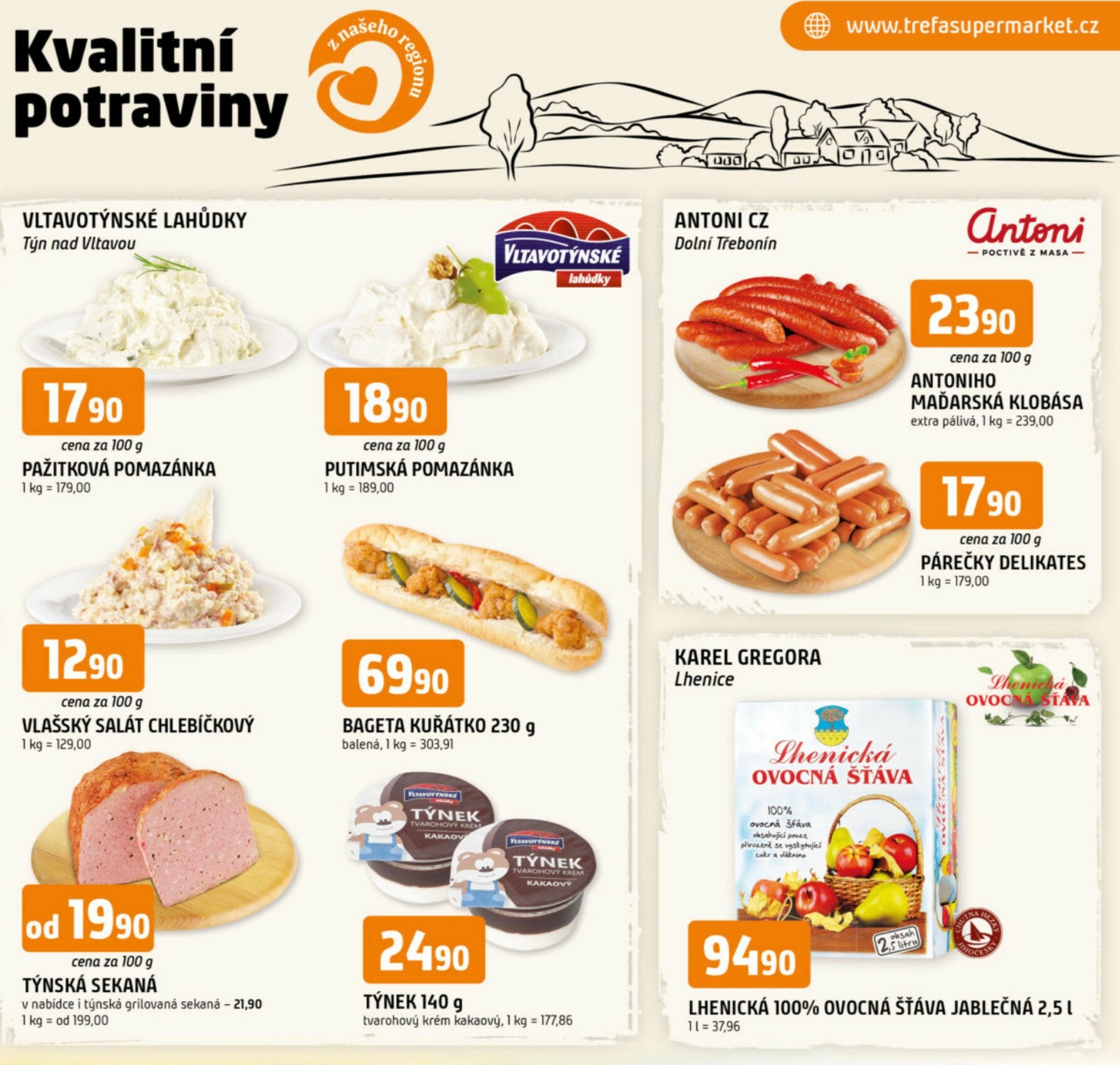 trefa - Aktuální leták Trefa - Kvalitní potraviny z našeho regionu od 05.11. do 11.11.